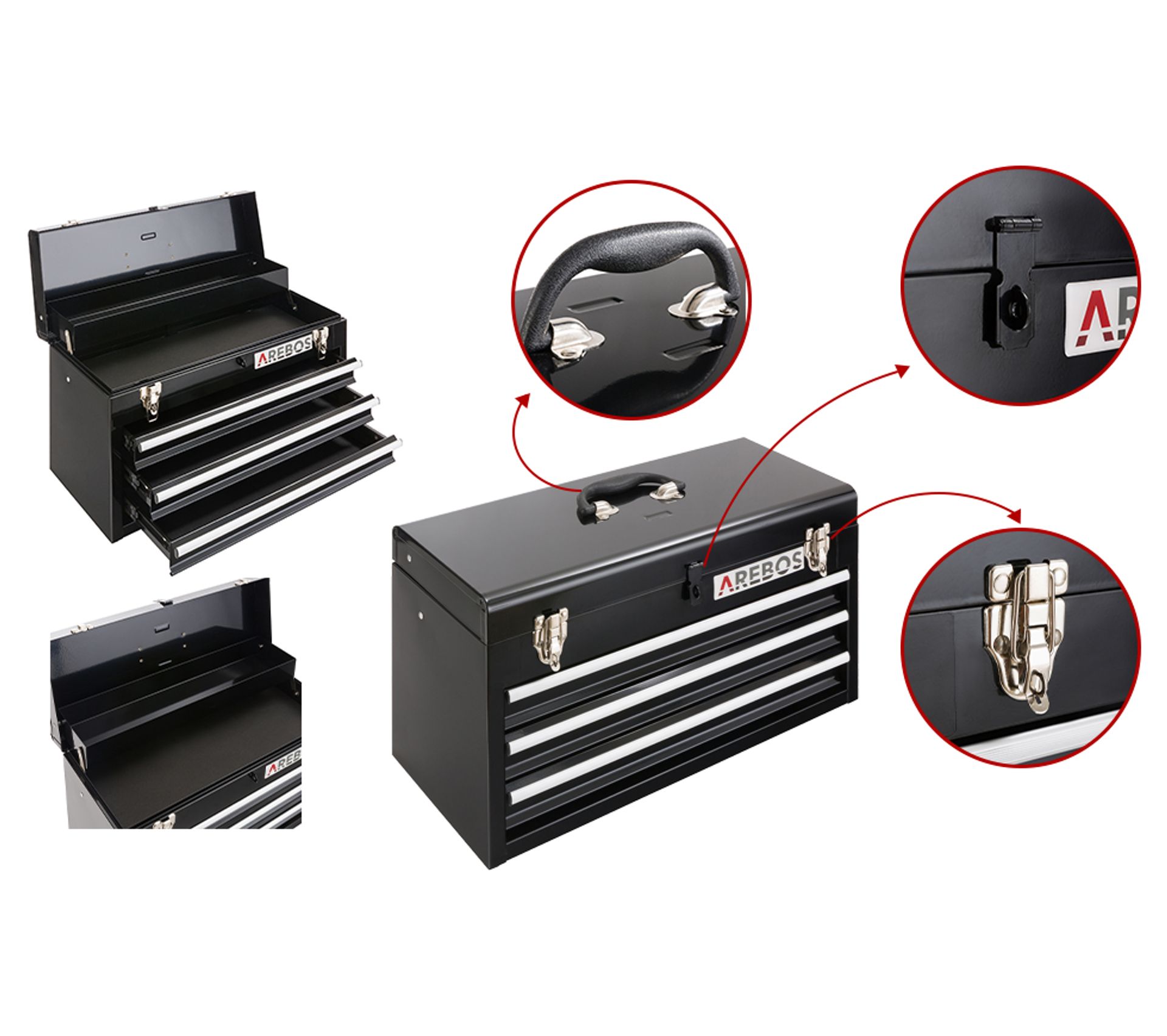 Caisse à outils pleine - EBERTH - 114 pièces - armoire à outils