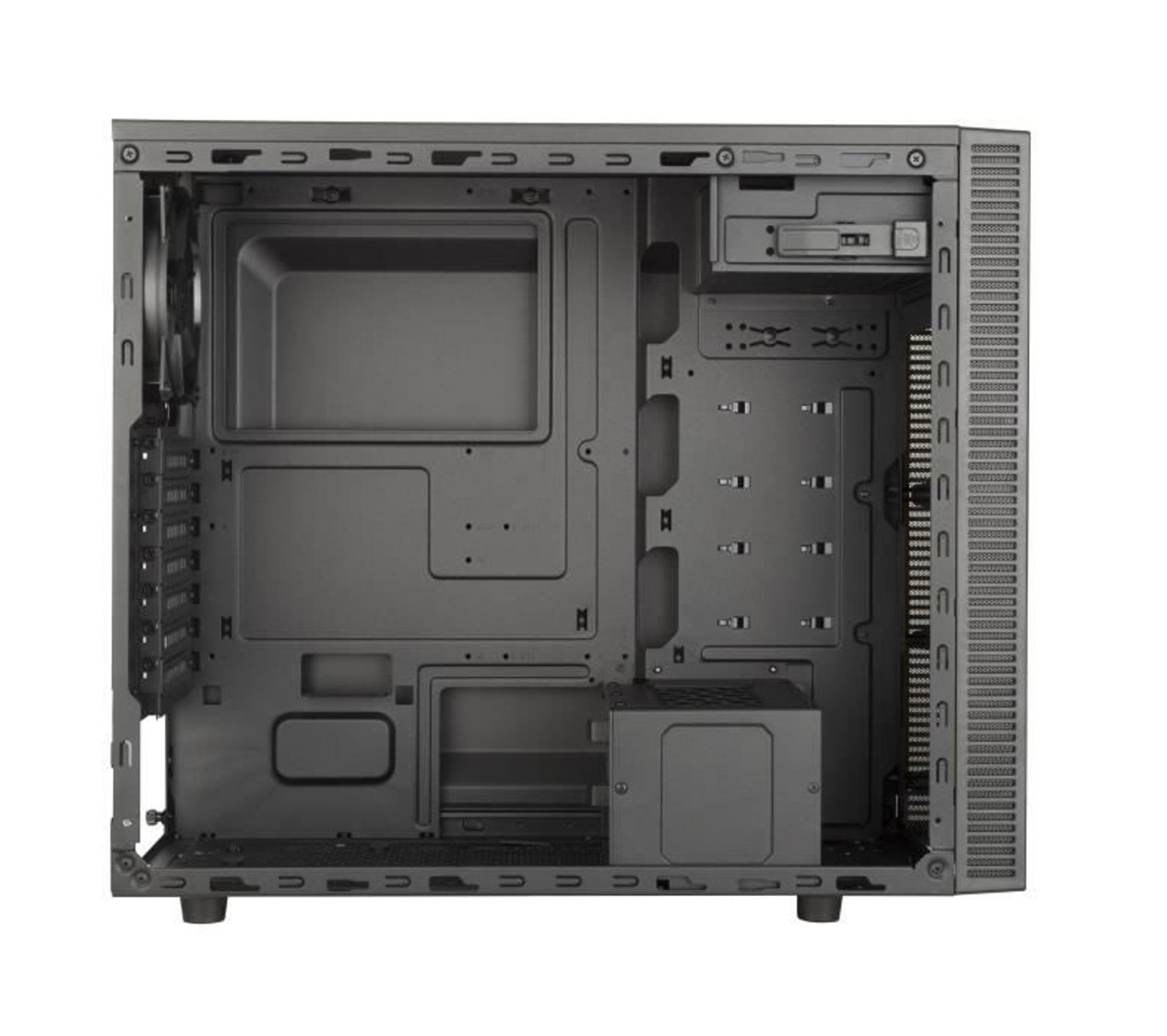 Boitier Pc – Atx Mid Tower Boîtier D'Ordinateur En Verre Trempé