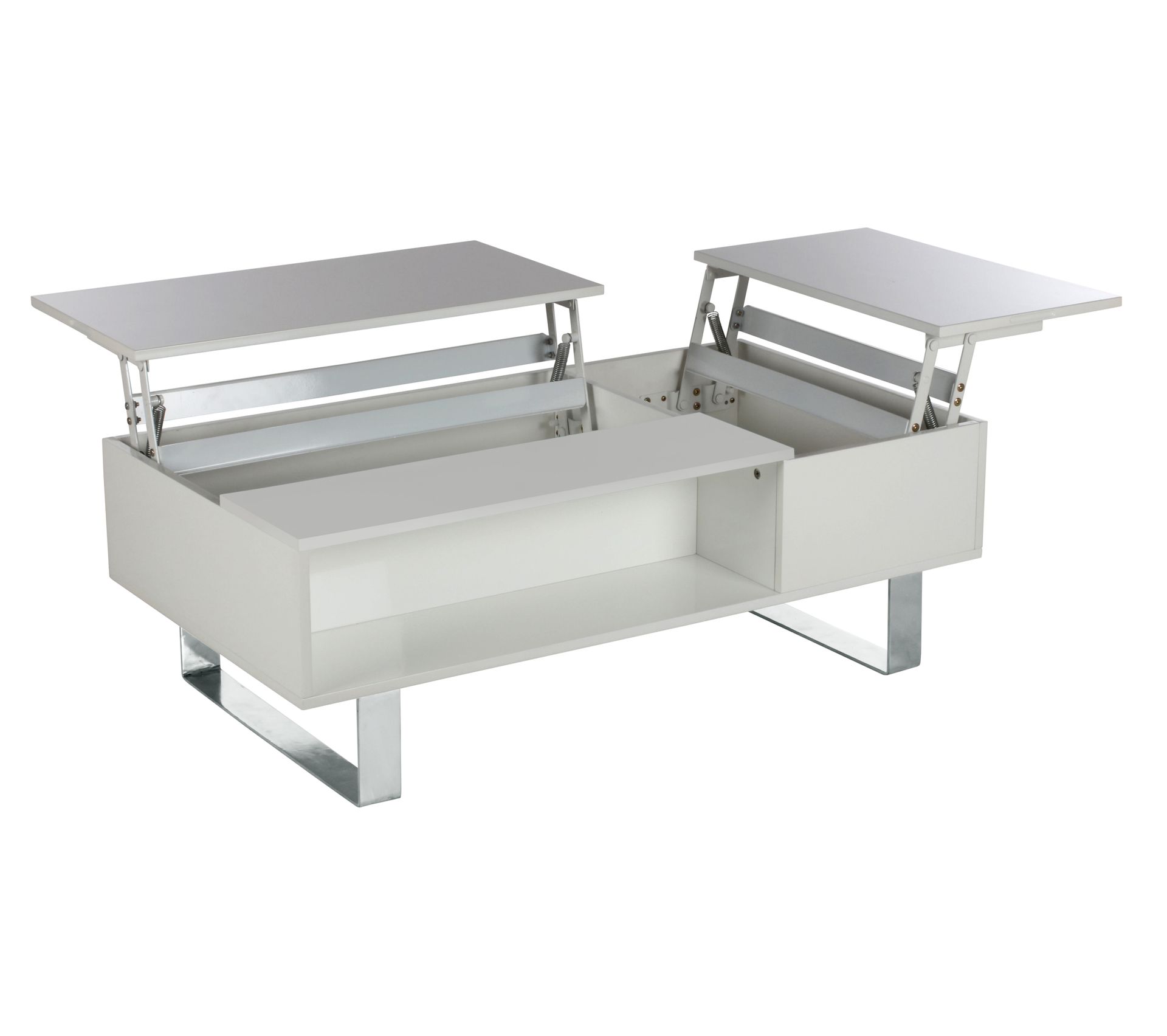 Table basse plateau relevable HAMPTON Blanc Table basse BUT