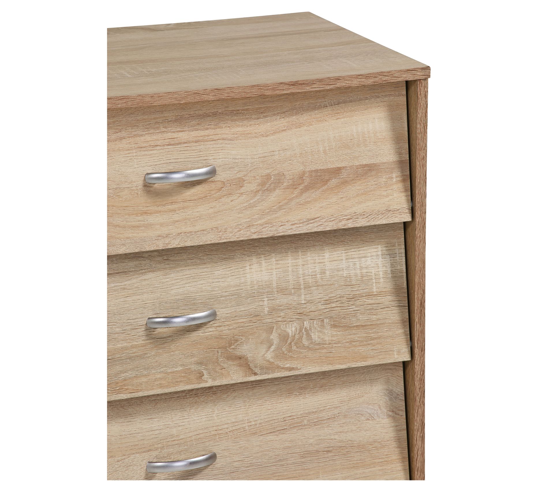 Meuble à chaussures 4 tiroirs SCARPA imitation chêne Meuble à chaussures BUT