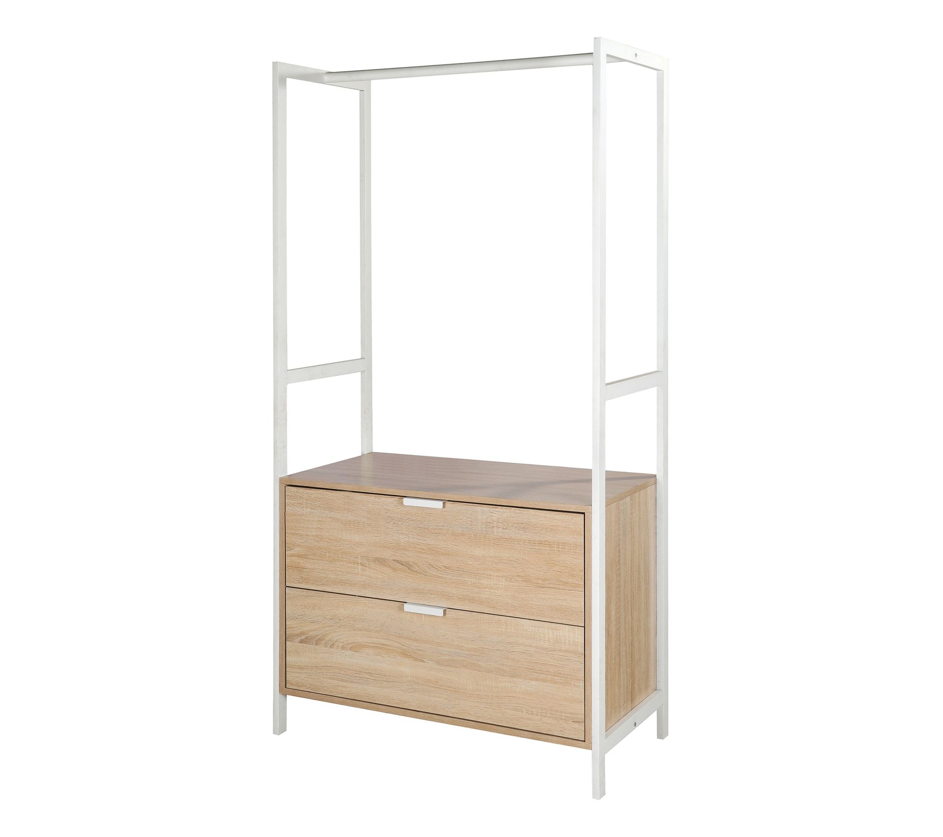 Dressing ouvert, modulable avec 2 autres éléments SHELVA blanc et