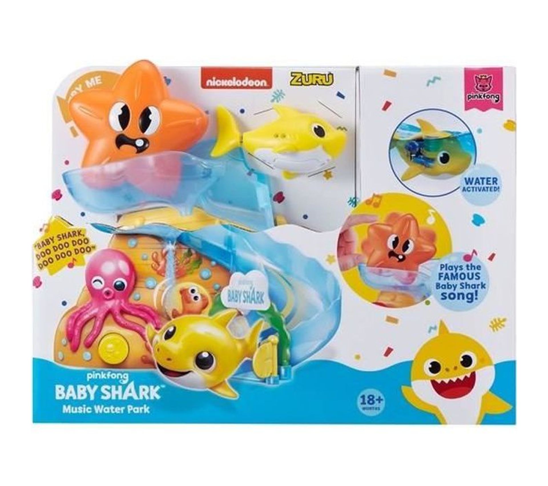 Playset Baby Shark Avec Toboggan Et Poisson Nageur + Mélodie Jeux d