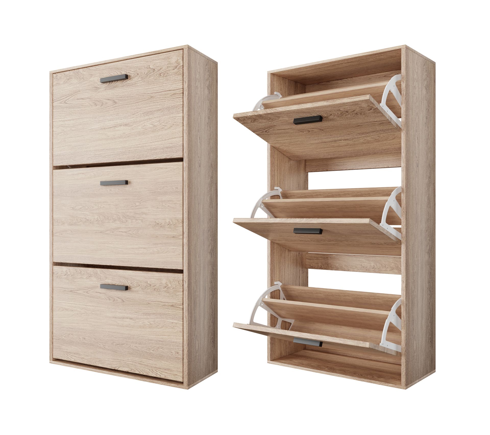 Meuble Rangement Chaussure 18 Paires Pour Entrée Couloir 60x24x113