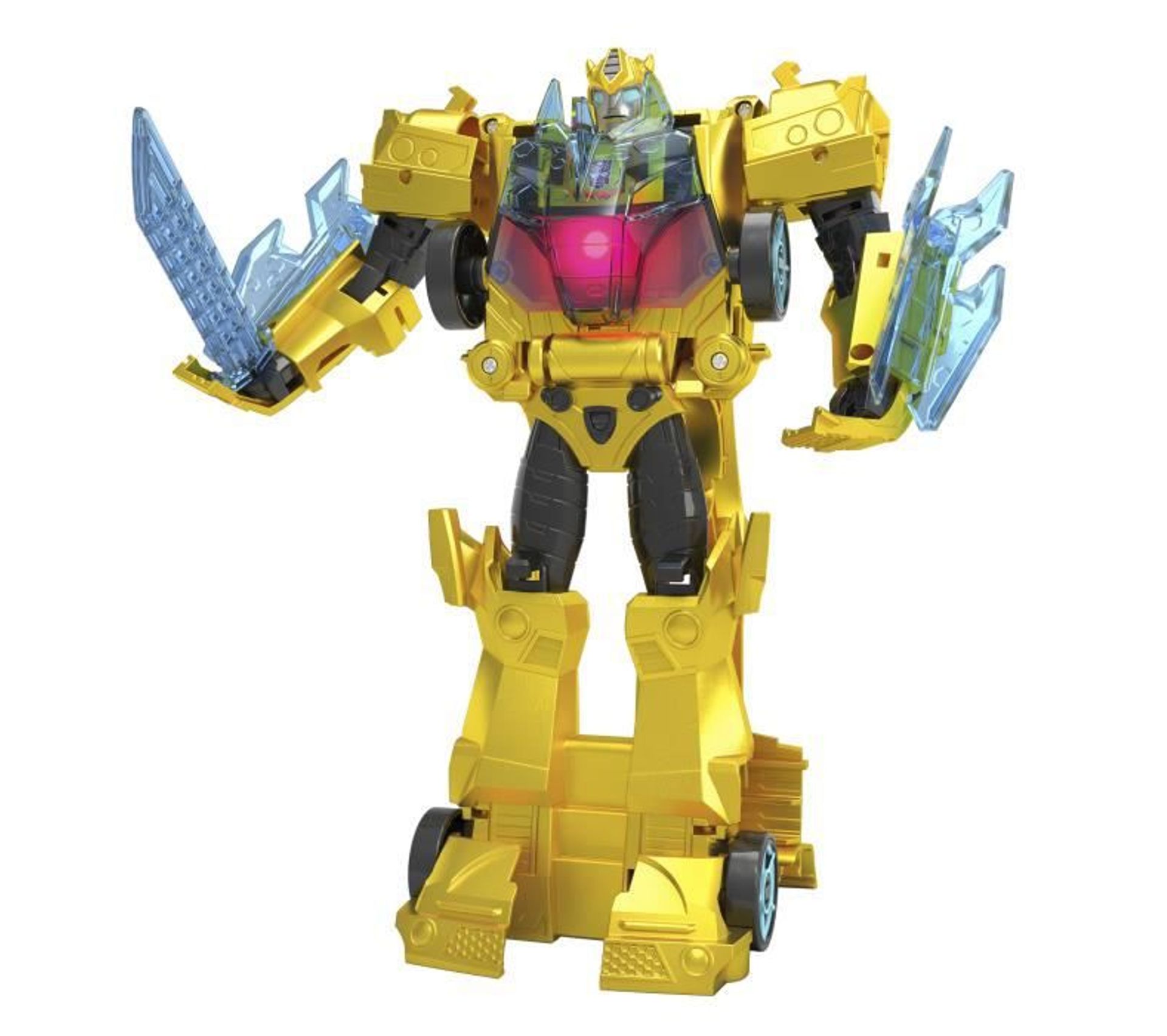 Transformers - Bumblebee Cyberverse Adventures Dinobots Unite Roll N' Change - Figurine Bumblebee de 25 cm - dès 6 ans - Jeux - Jouets