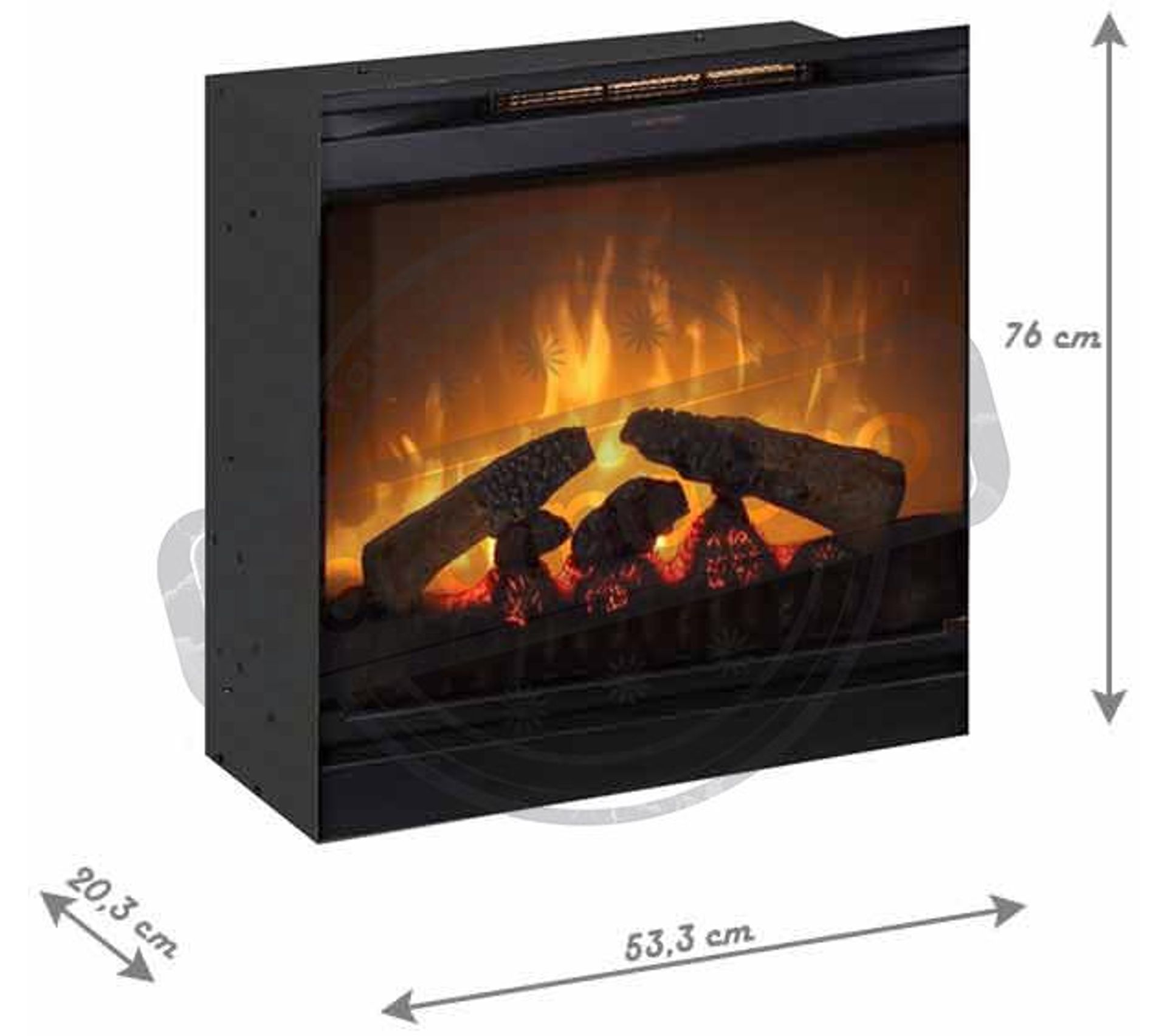 Insert De Cheminée Électrique Optiflame 20 Pouces 1200 W Chauffage BUT