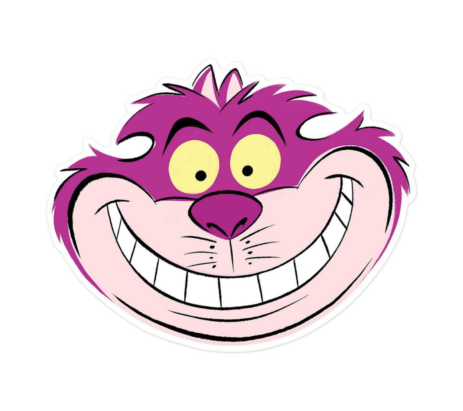 Masque En Carton Disney Alice Au Pays Des Merveilles Chat Du Cheshire 27 Cm Jeux Jouets But