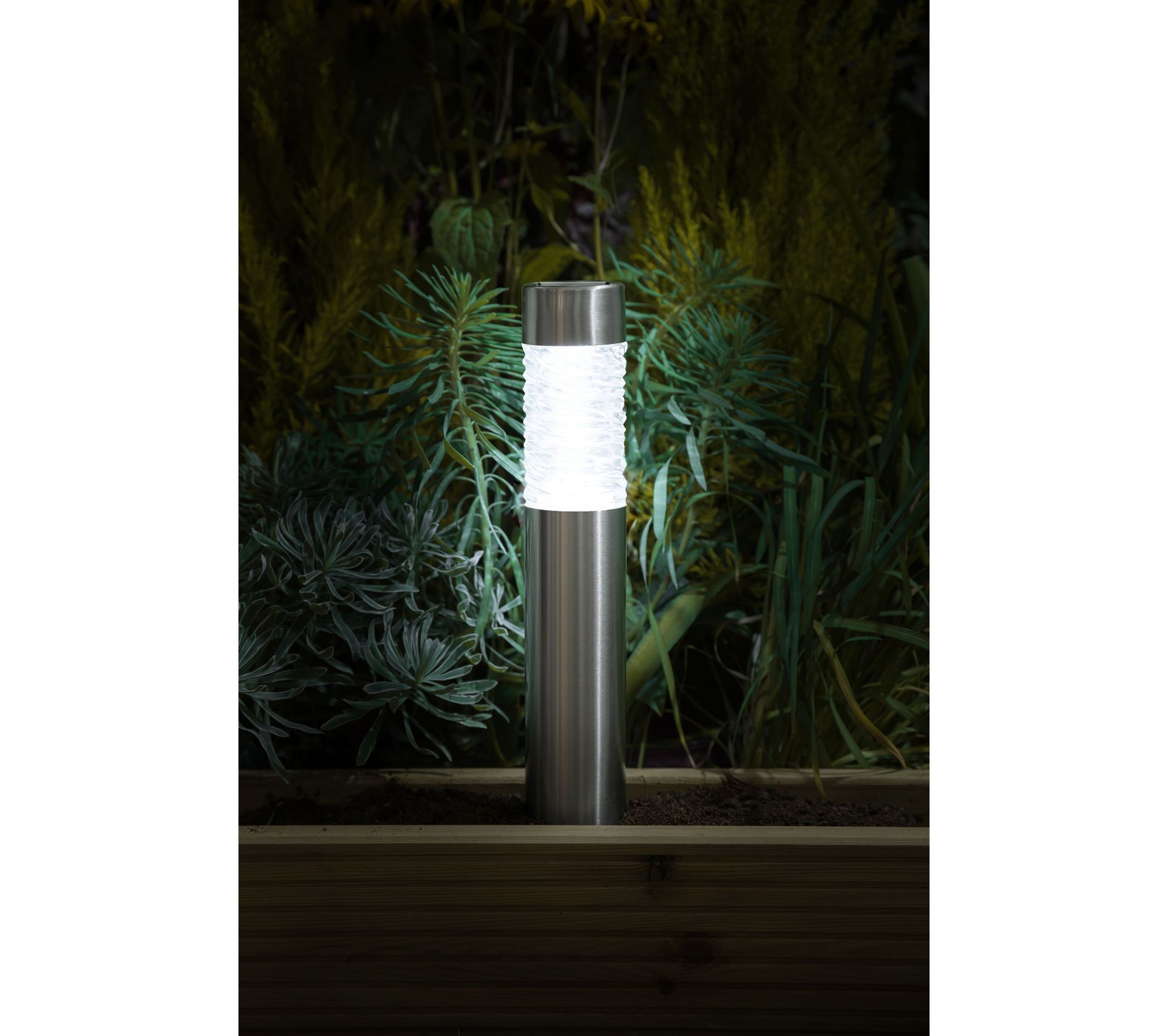 Borne De Jardin Solaire Lumière Blanche 45 Cm Eclairage extérieur et