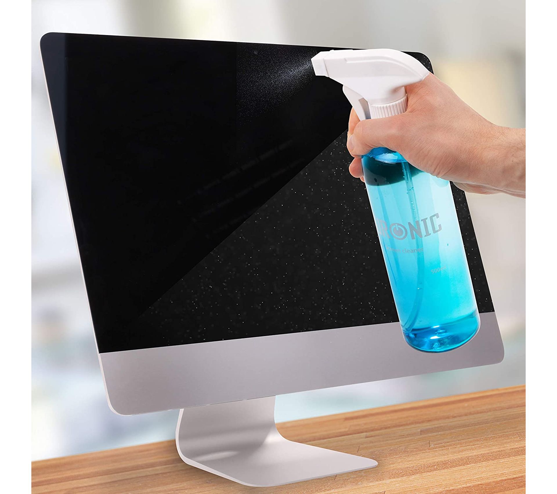 Sck103 Kit De Nettoyage Pour Écrans 500 Ml Lingette En Microfibres Et Brosse Nettoyage écran