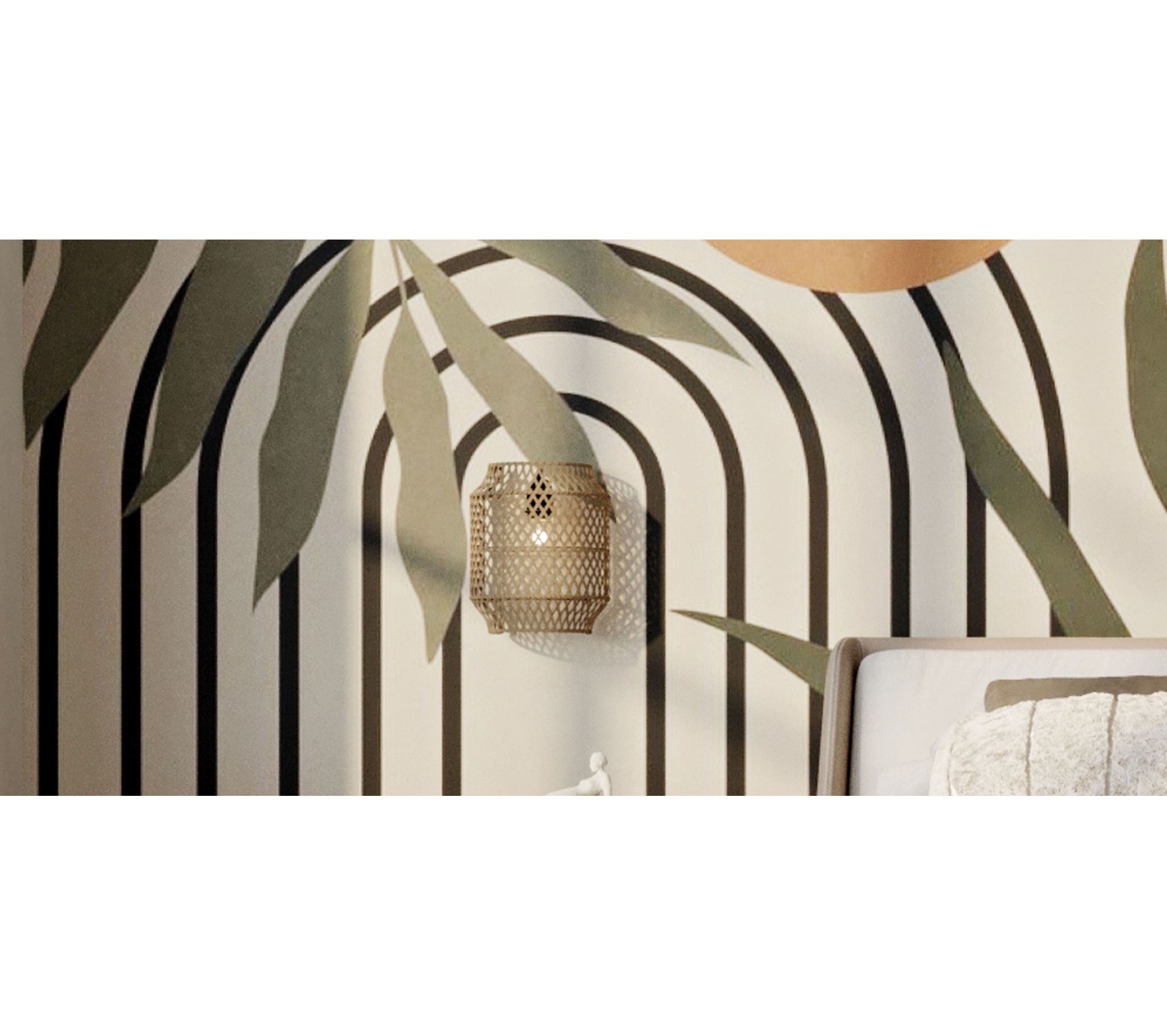 Applique Murale En Bois Et Rotin Réglable - Bras Long, Ampoule E27, Style Boho (Naturel)