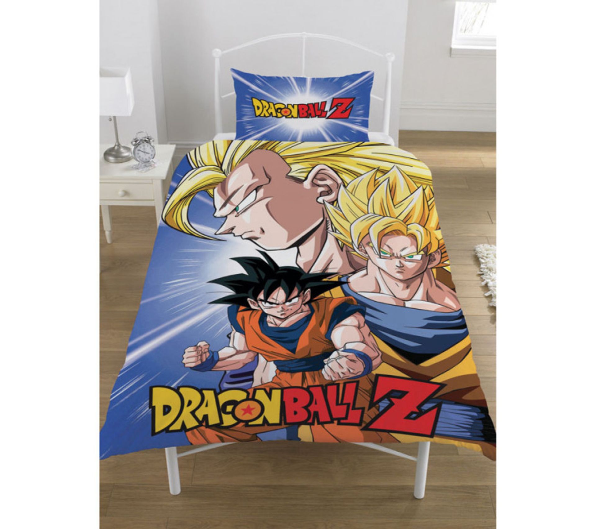 Parure De Lit Reversible Dragon Ball Z San Goku Housse De Couette Parure De Lit But