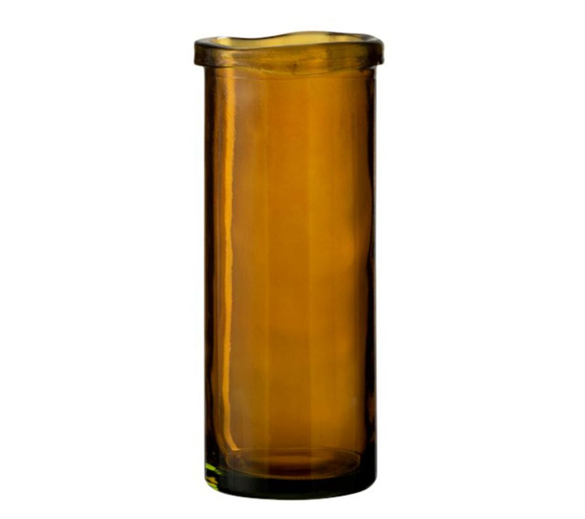 Vase Design En Verre "virginie" 36cm Ocre Vase BUT