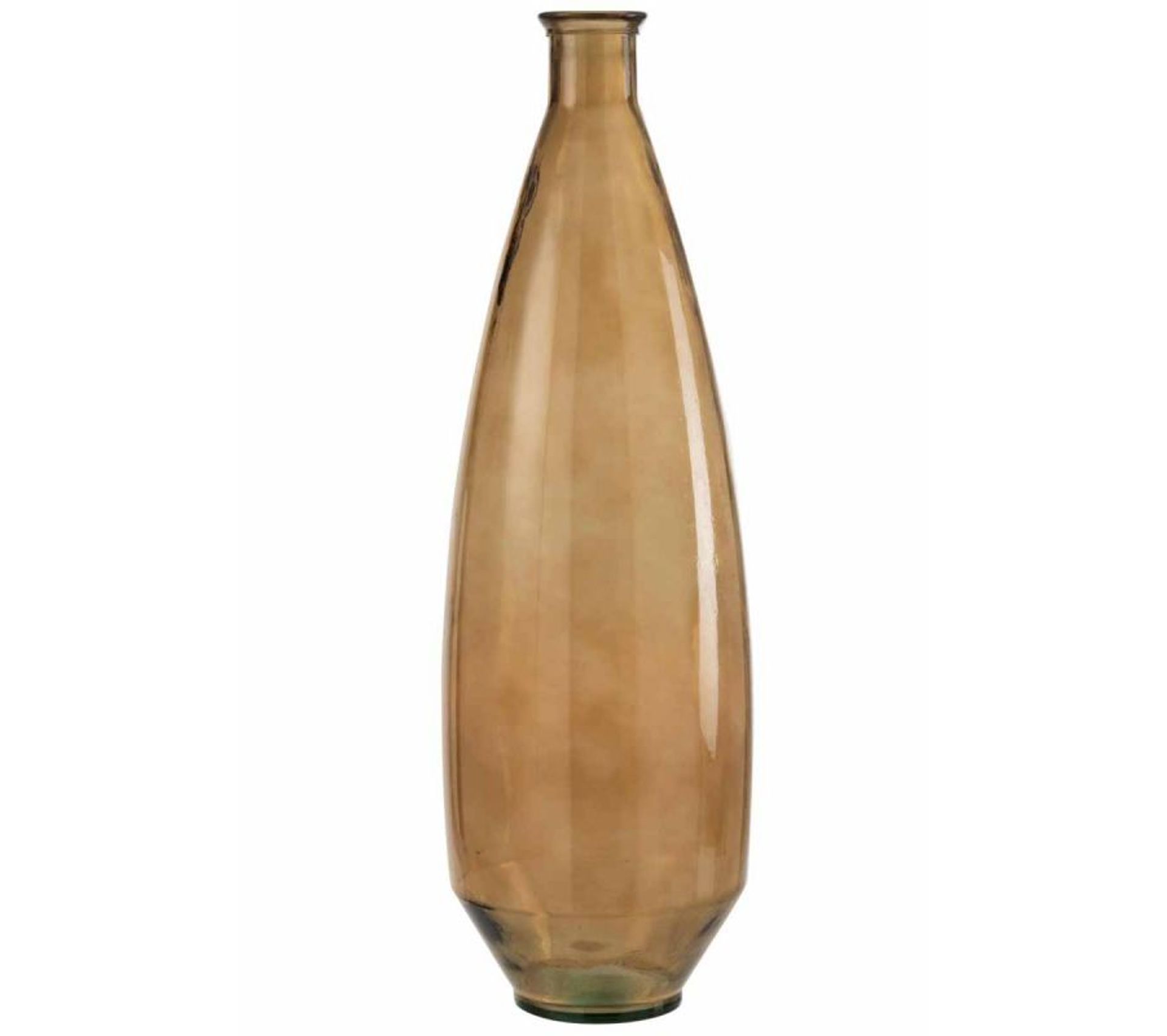 Vase En Verre Design "lia" 80 cm Marron Vase BUT