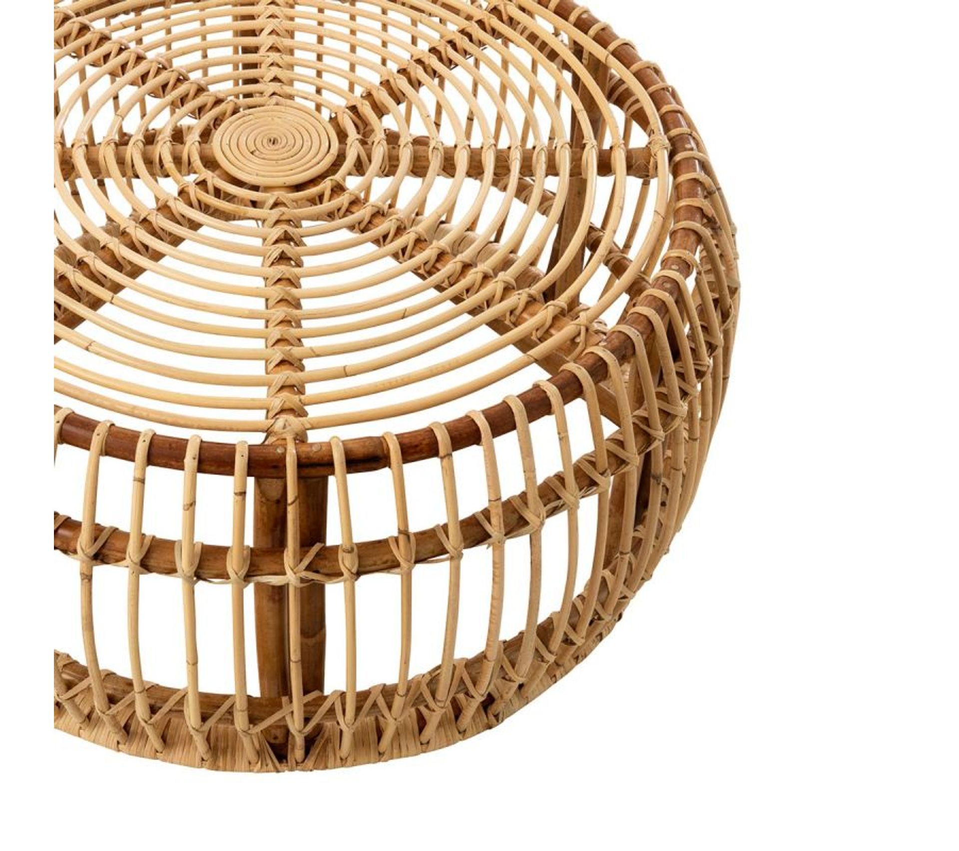 Table Basse En Rotin "ana" 85cm Naturel Table basse BUT