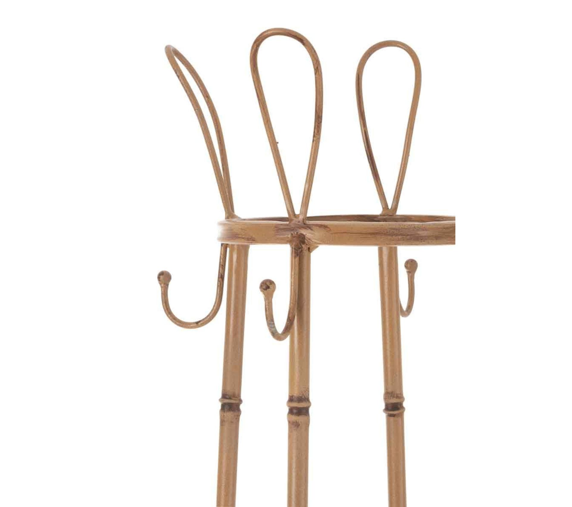 Porte-Manteaux Métal En Forme D'Arbre Doré 7 Barres - 46x173cm Pour Manteaux, Serviettes Et Chapeaux