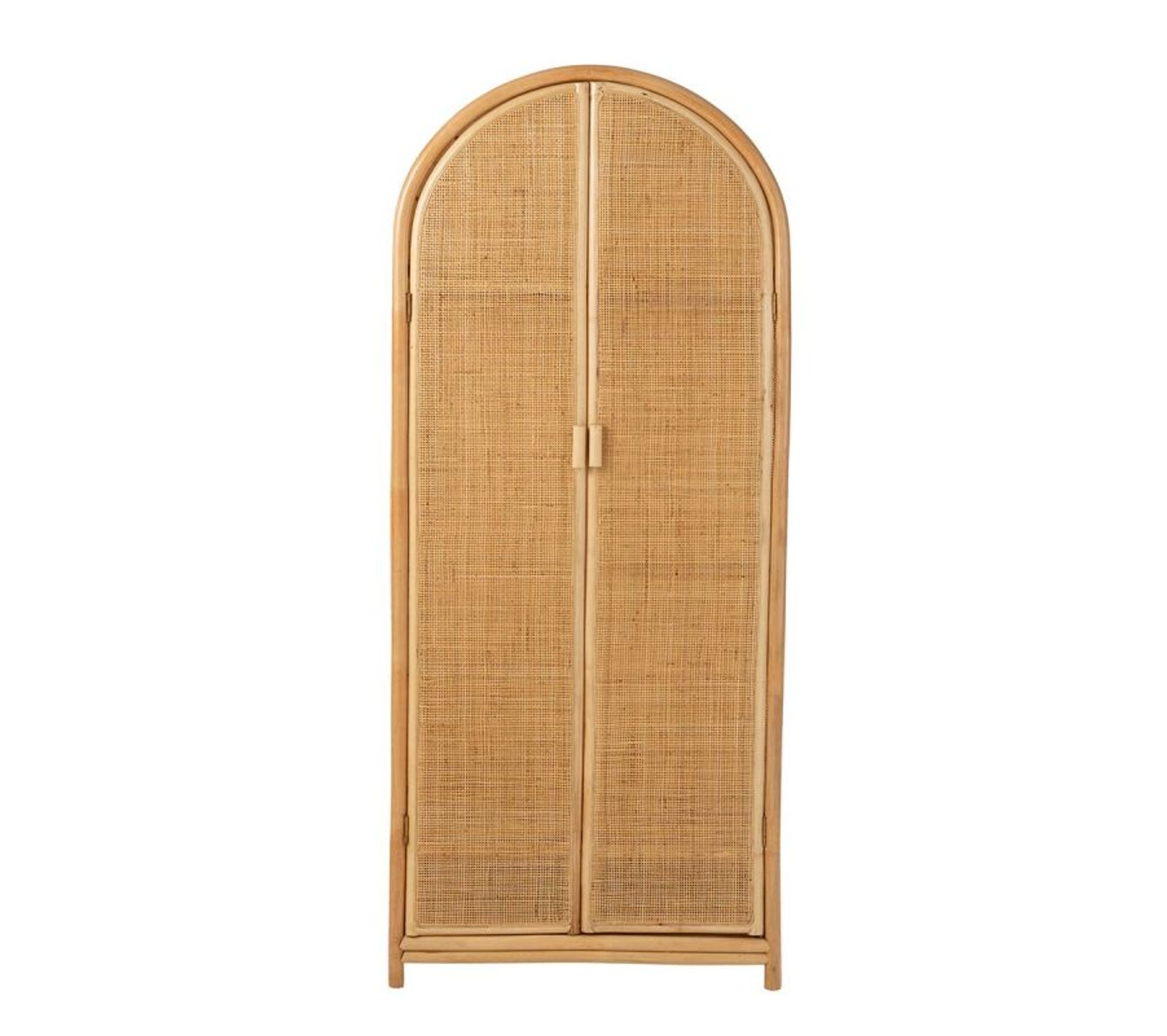 Armoire 2 Portes En Rotin "ellen" 175cm Naturel Armoire BUT