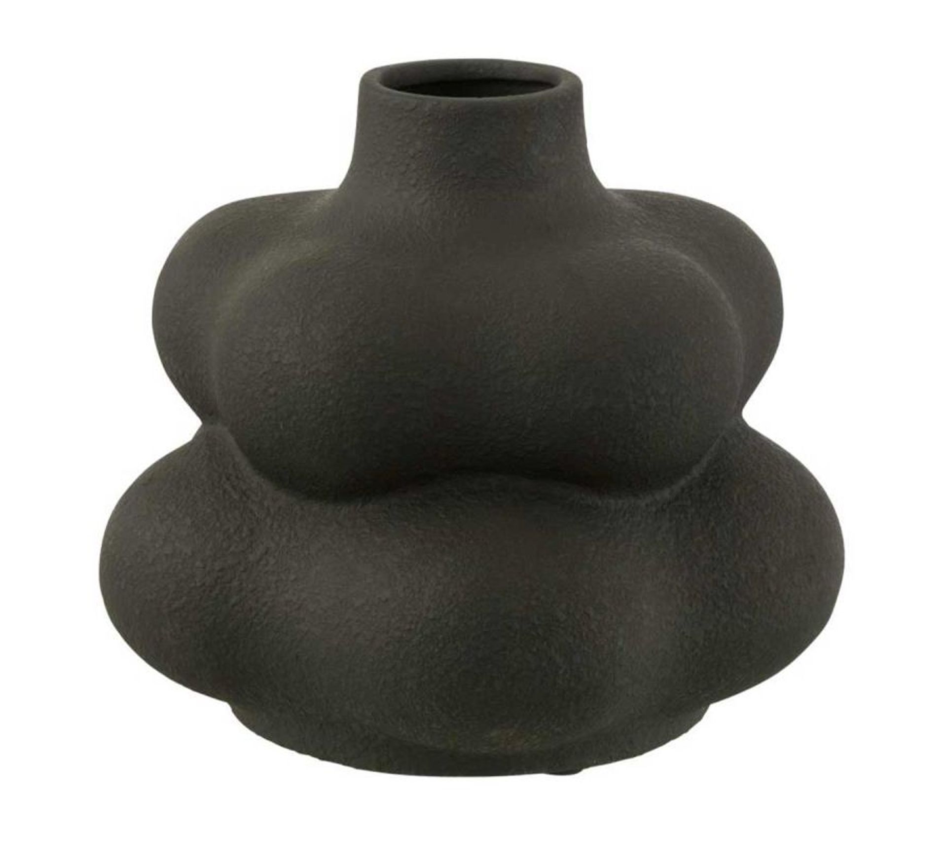 Vase Déco En Argile "lio" 27cm Noir Vase BUT