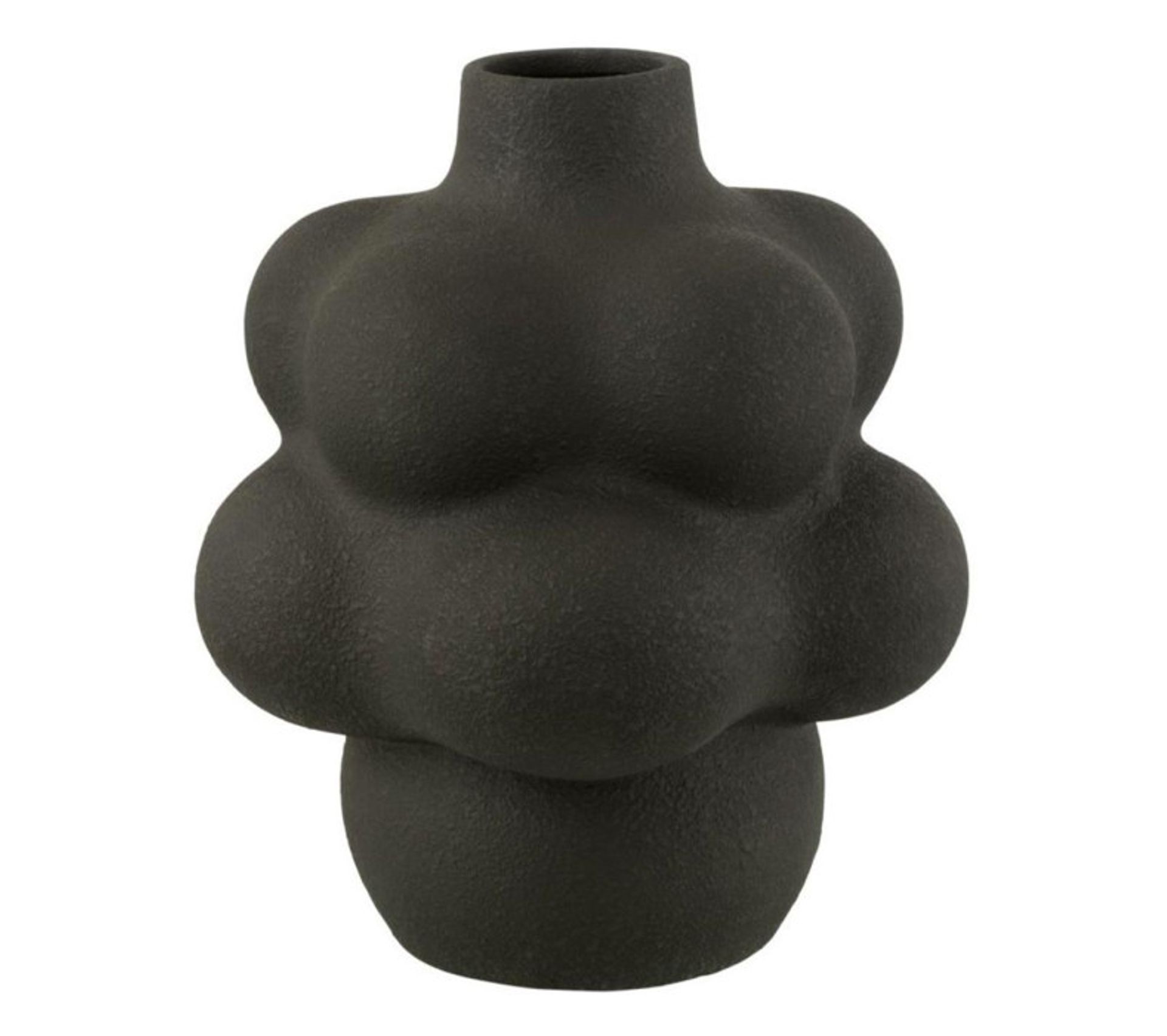 Vase Déco En Argile "lio" 41cm Noir Vase BUT