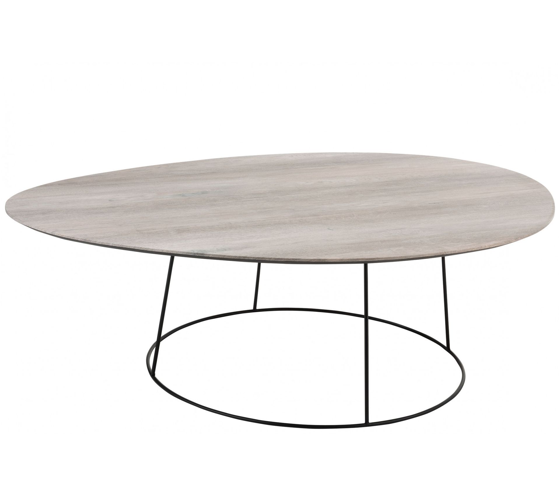 Grande Table Basse Ovale En Bois Et Métal Pearl Table basse BUT
