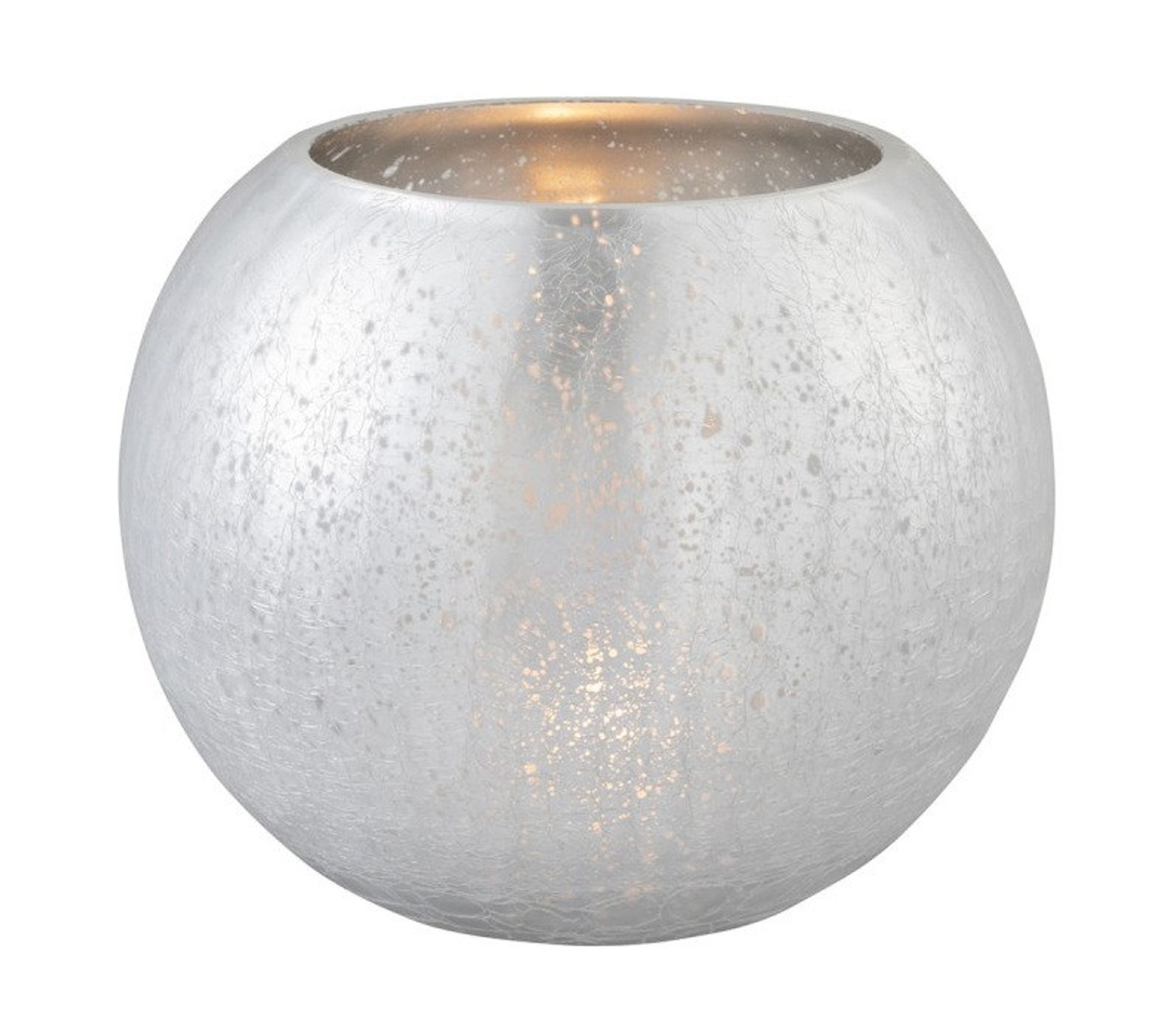 Photophore Atmosphera En Verre Craquelé - Style Bohème Romantique - Parfait Pour Décoration D'intérieur