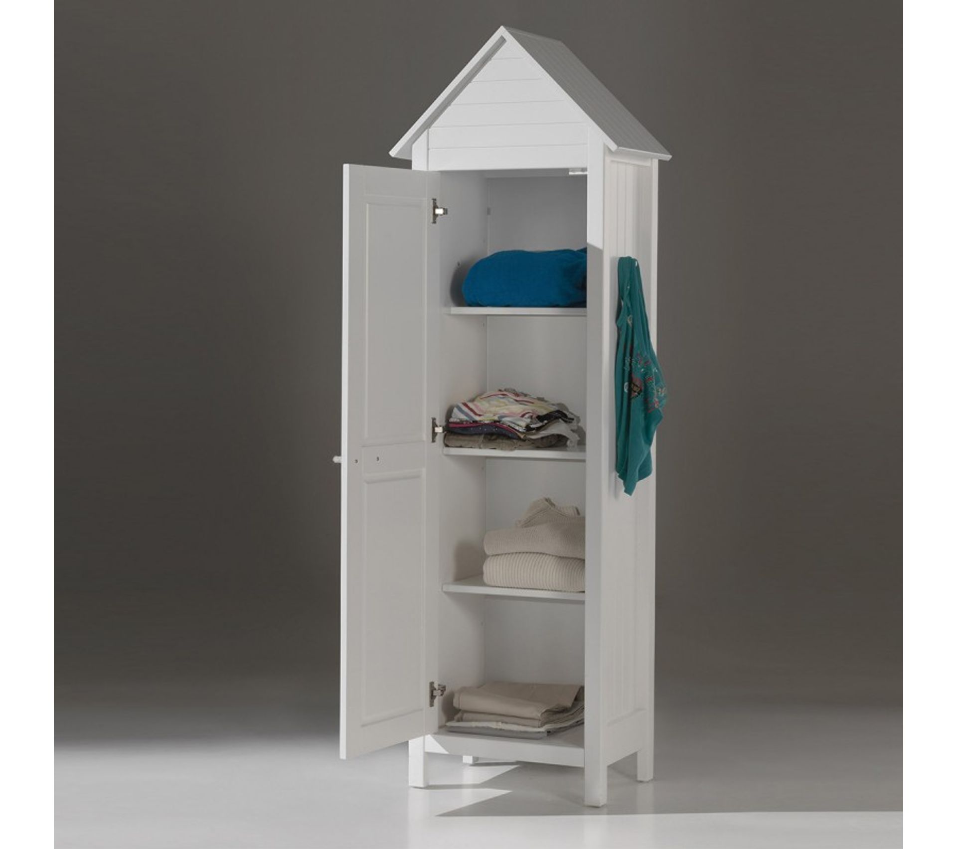 Armoire 1 Porte "lewis" Blanc Armoire BUT