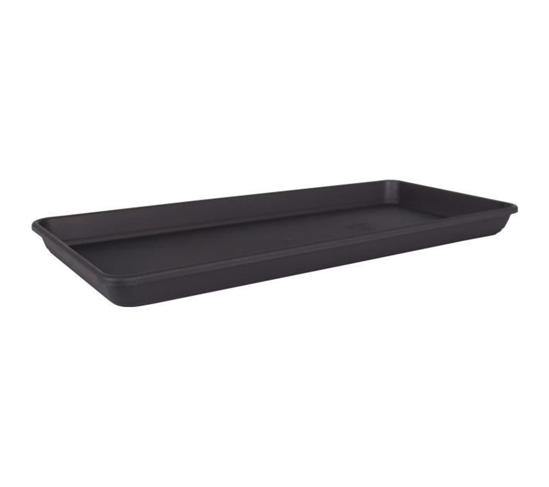 PIATTO FIORIERA SIMILCOTTO CM.60X32 ANTRACITE - Vasi e Sottovasi in