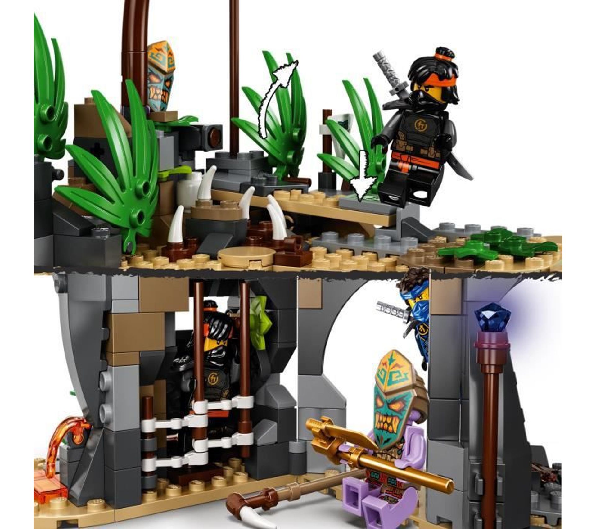 Ninjago Le Village Des Gardiens Jeu De Construction Avec Les Minifigurines Ninja Cole, Jay Et 