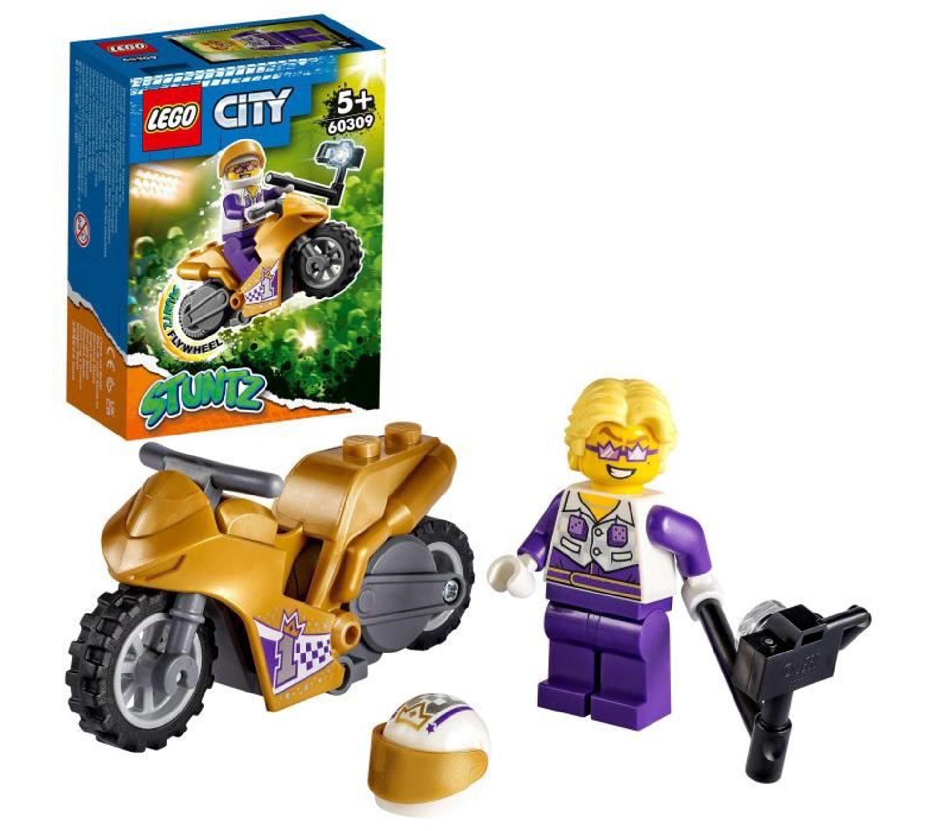 Jouet Stuntman Stu - Moto Nitro Boost Avec Rampe Et Mur Crash - Figurine Incluse, Pour Enfants 4 Ans Et +