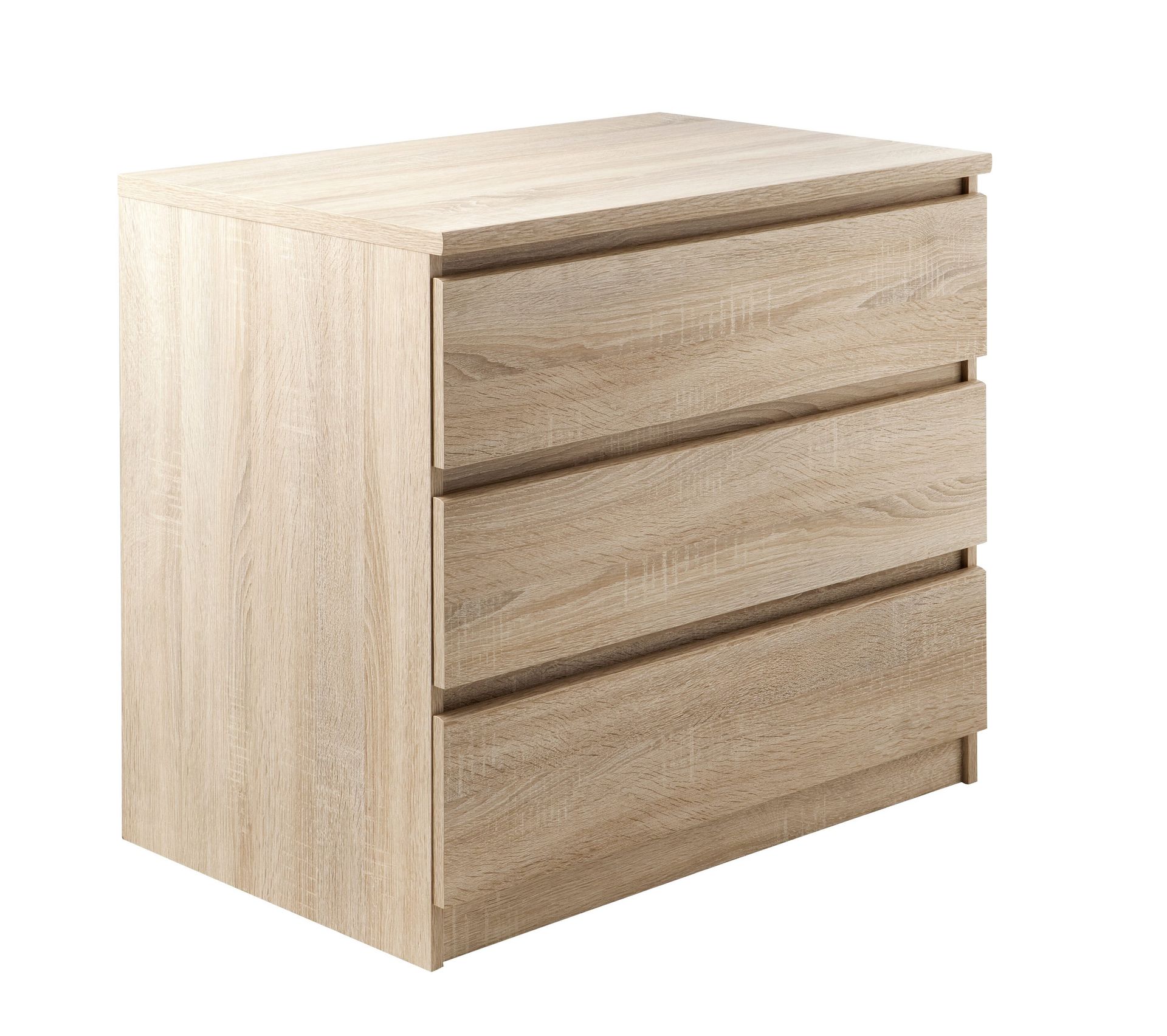 Commode 3 tiroirs BEST imitation chêne Commode Chiffonnier BUT