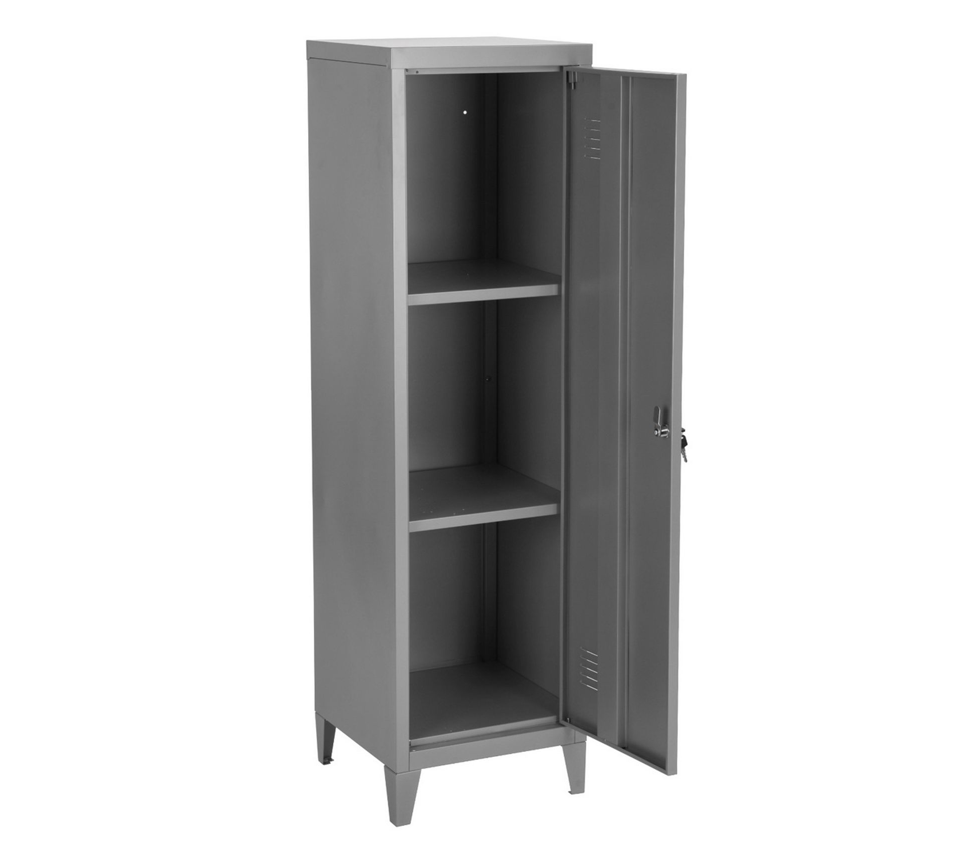 Meuble Haut Caisson Métal Casier 1 Porte Gris Armoire et caisson de