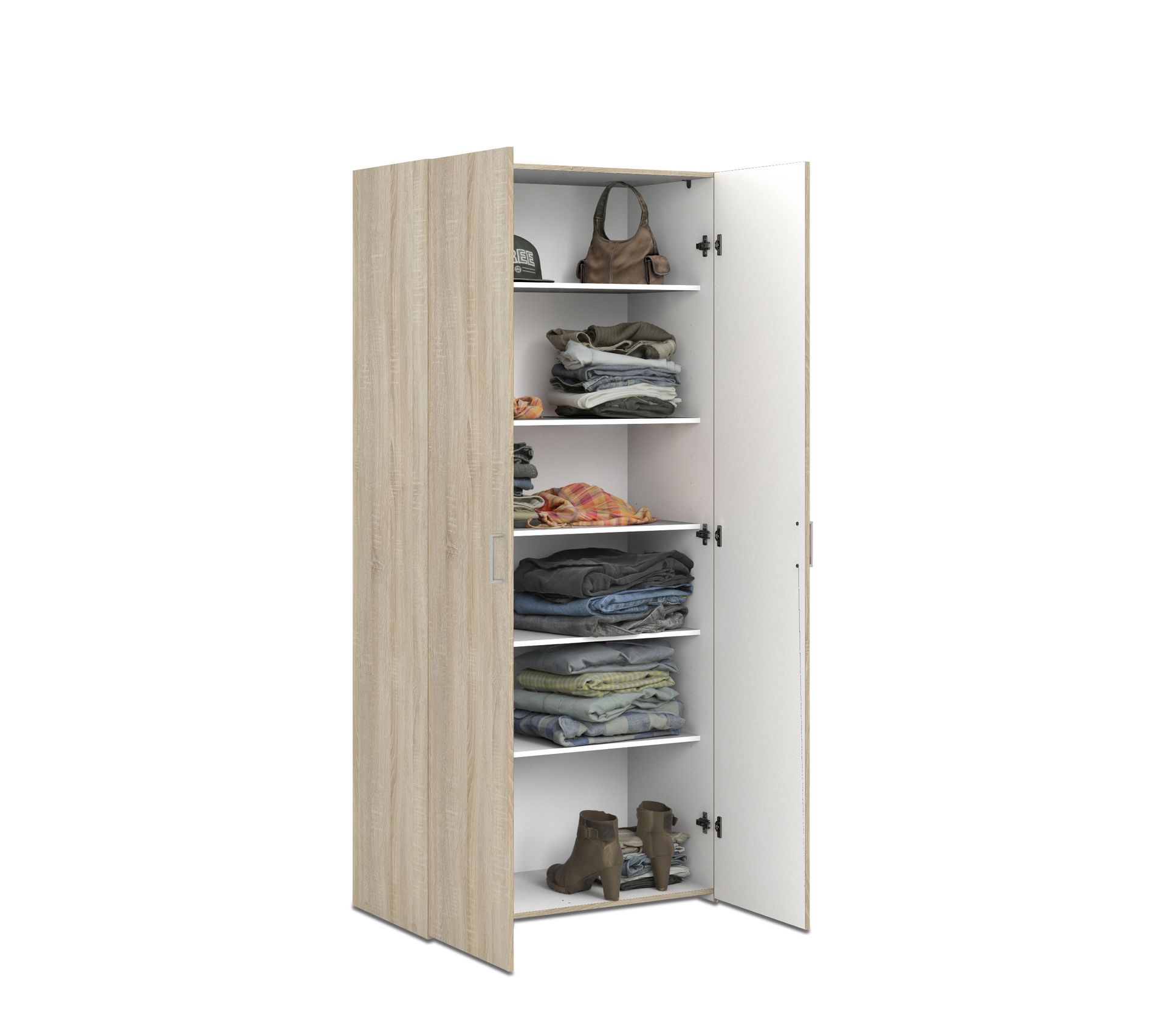 Armoire 2 Portes L 78 Cm Alpi Imitation Chene Armoire But Armoire 2 Portes L 78 Cm Alpi Imitation Chene Armoire But