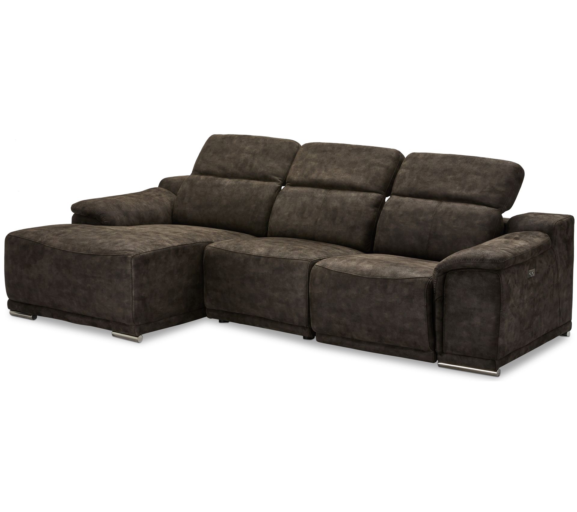 canapé relax noir cuir angle