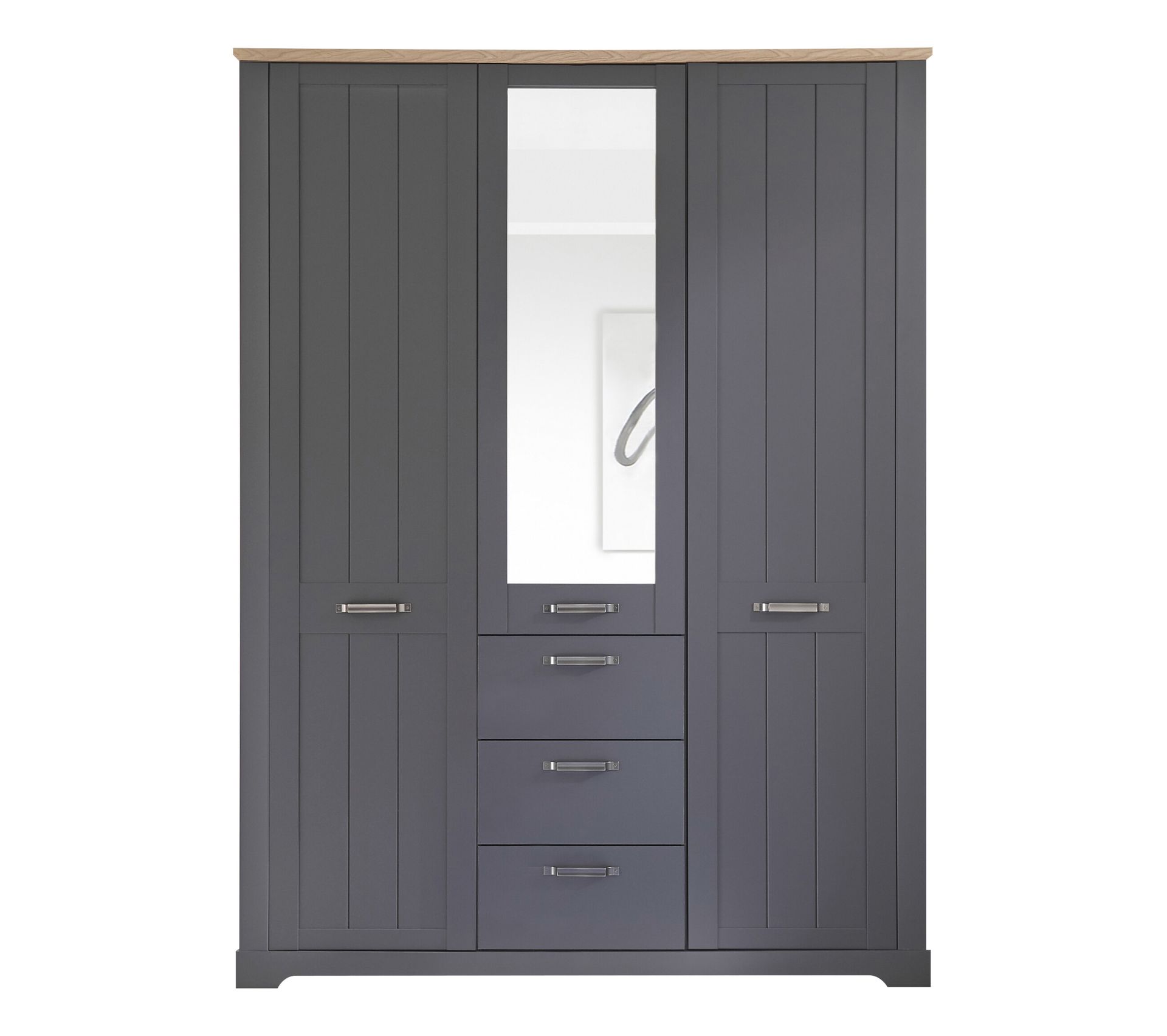 Armoire 3 portes L.167 cm HENLEY anthracite Armoire BUT