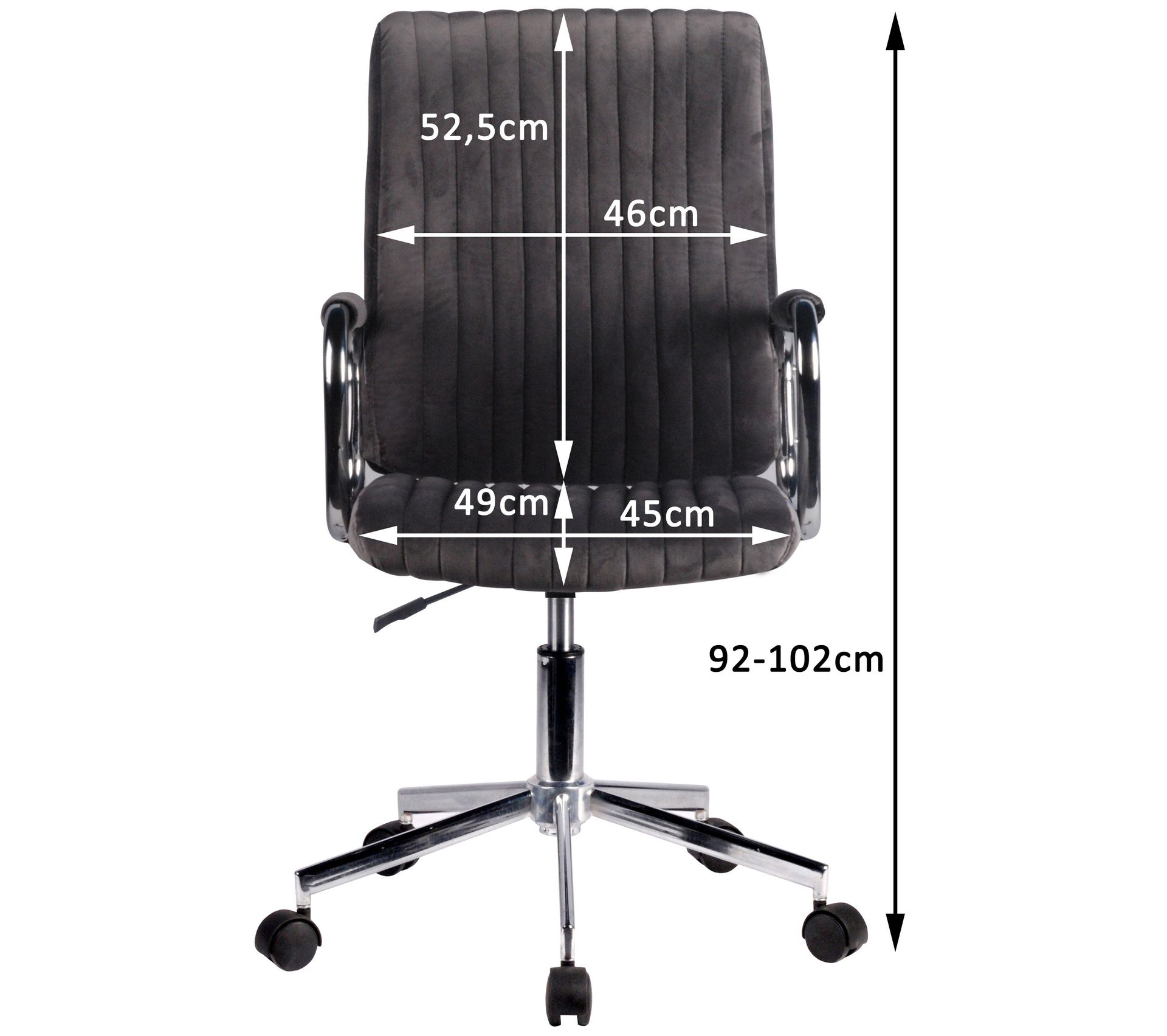 CLIPOP Chaise de Bureau, Moderne et Ergonomique en Maille Noire avec Soutien Lombaire réglable en Hauteur pour la Maison et Le Bureau