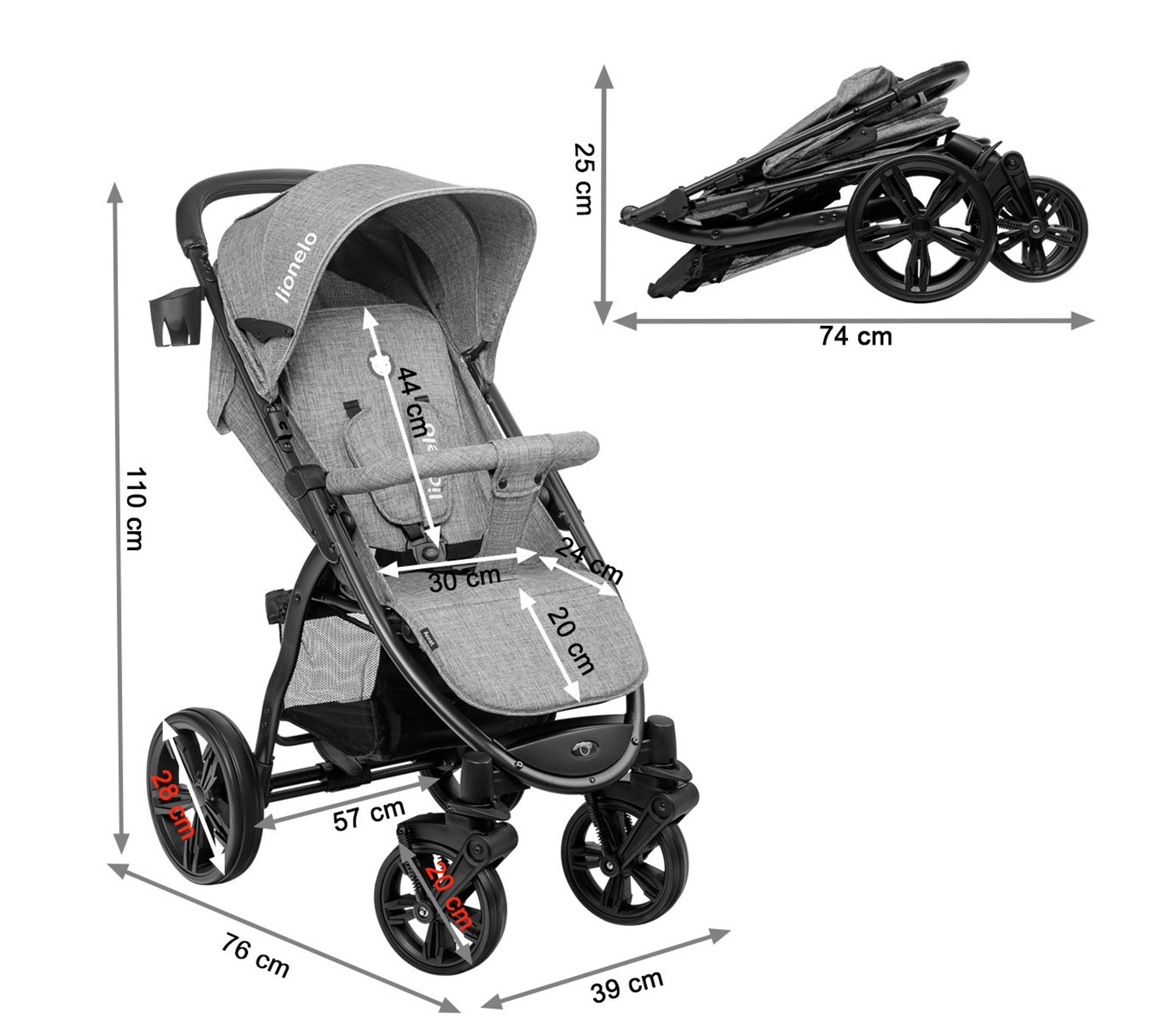 poussette inclinable