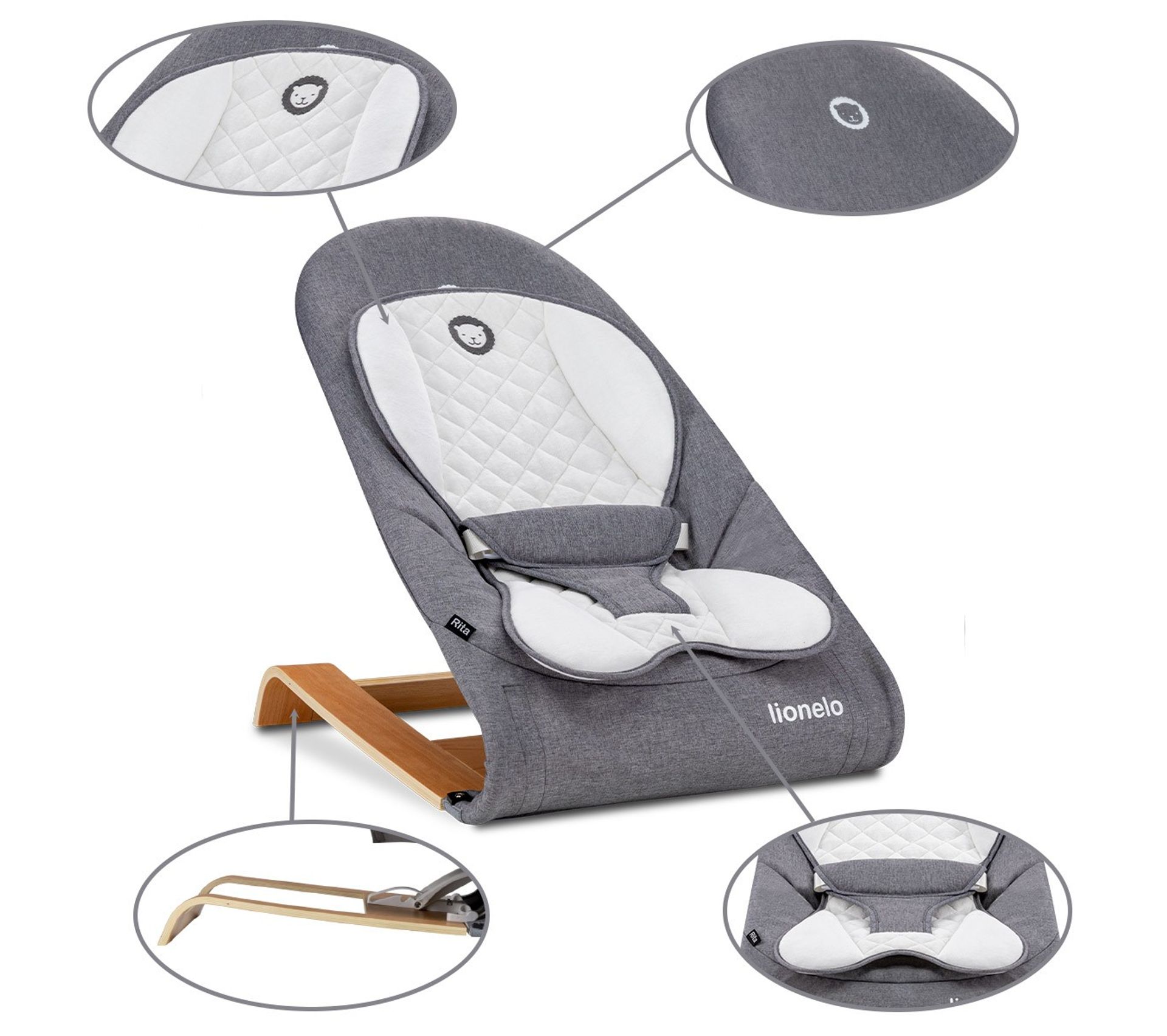 Rita Transat Bebe Balancelle Reglable Et Pliable Style Scandinave Transat Bebe But