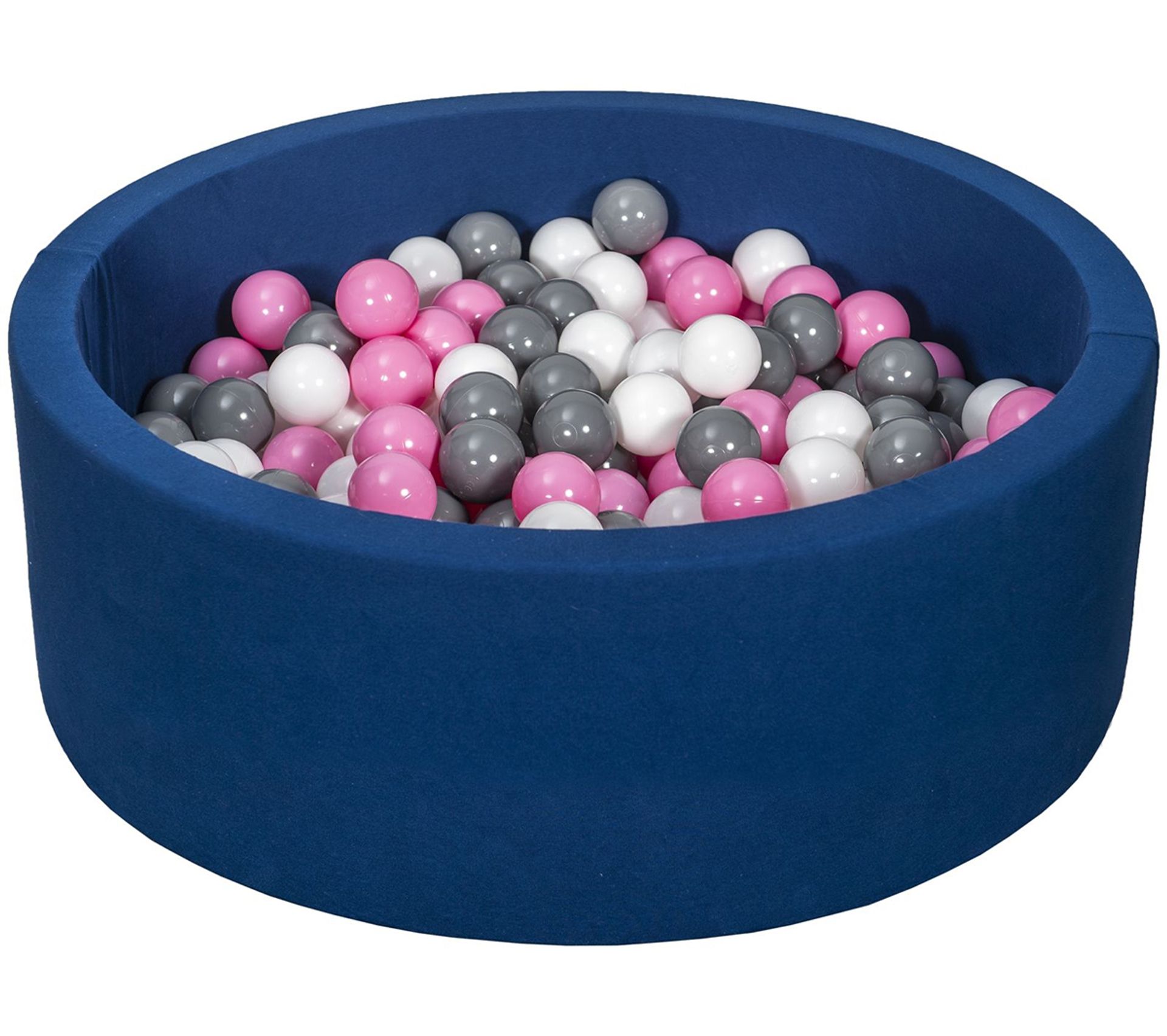 Piscine ?� Balles Aire De Jeu + 300 Balles Bleu Marine Blanc,rose Clair,gris - Jeux - Jouets BUT