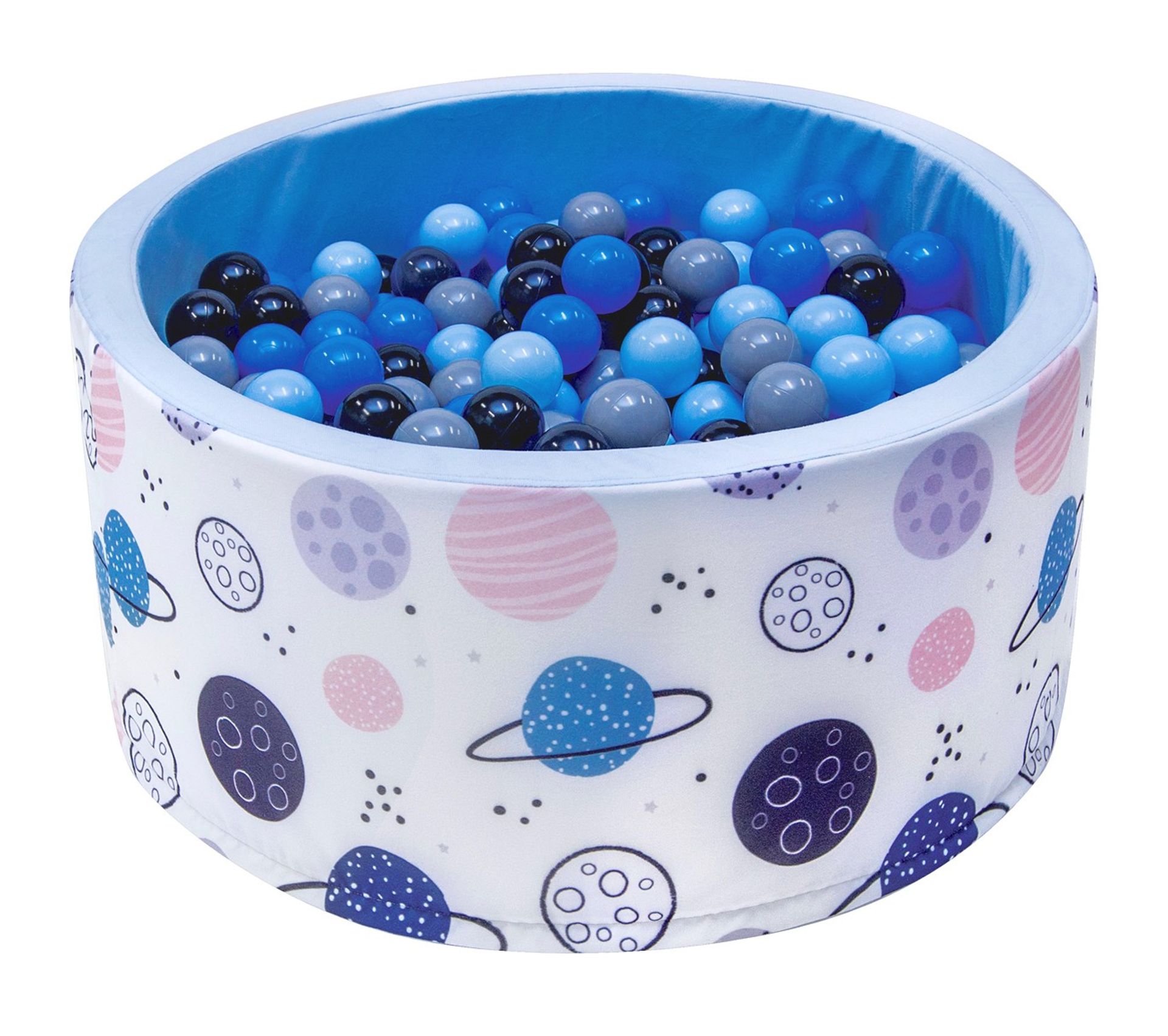 Welox Piscine 0 Balles O 90 Cm Pour Bebe Bleu Avec Planetes Tapis D Eveil Portique D Eveil But
