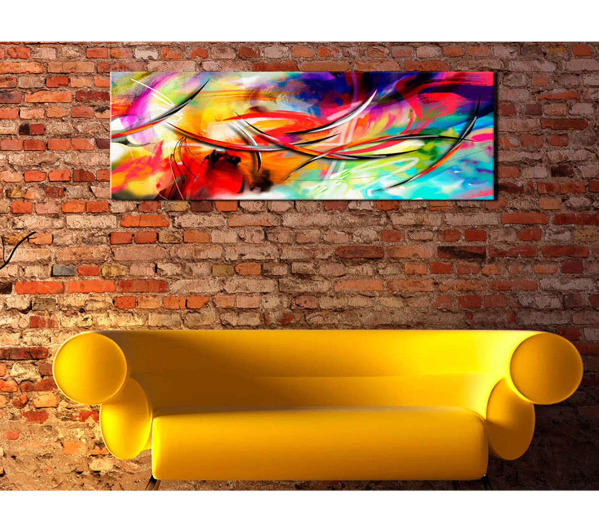 Tableau Abstrait Arcenciel Tableau Toile BUT