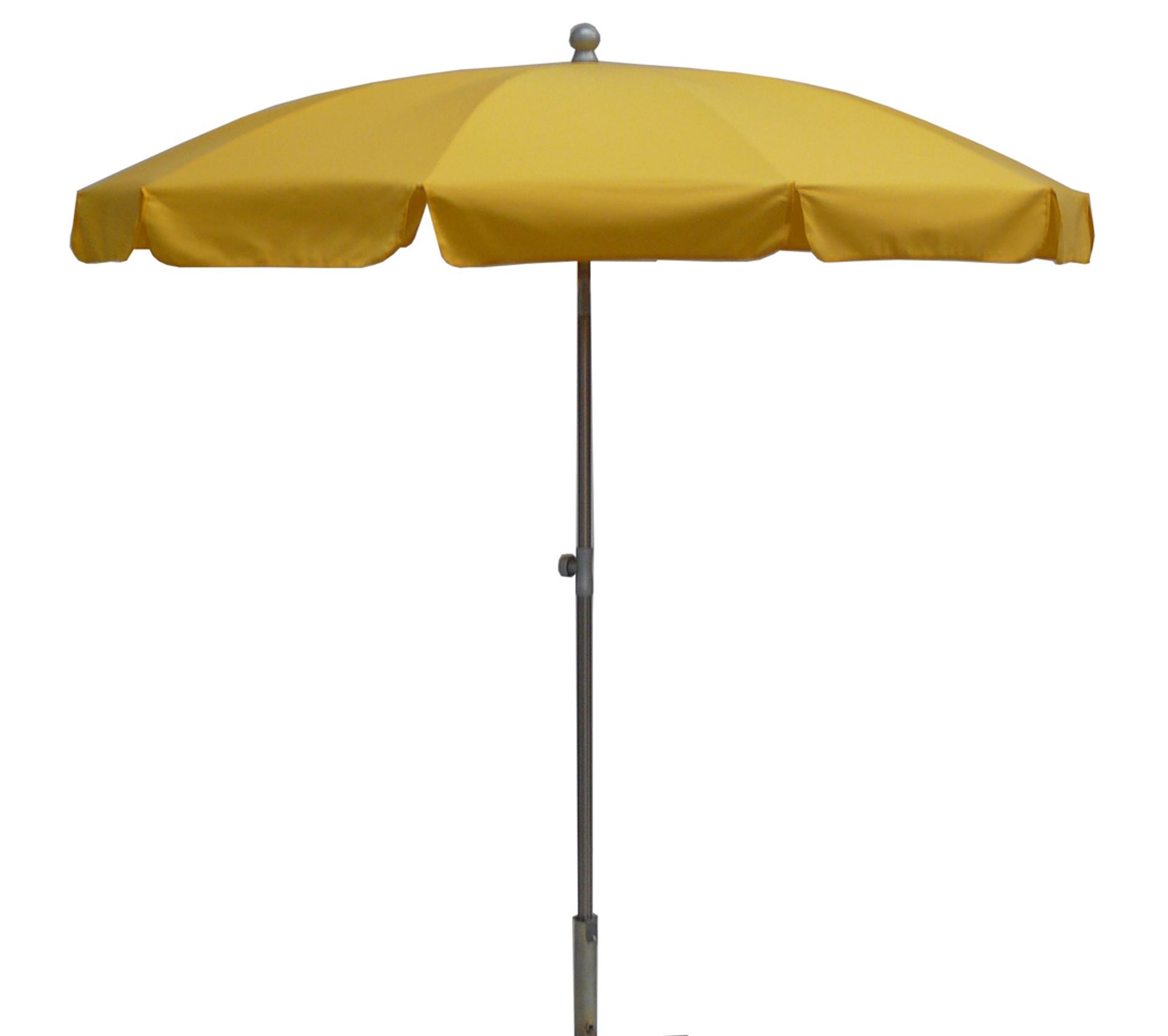 Parasol Rond Centré Coloris Jaune Dim H 230 X D 200 /10 Cm
