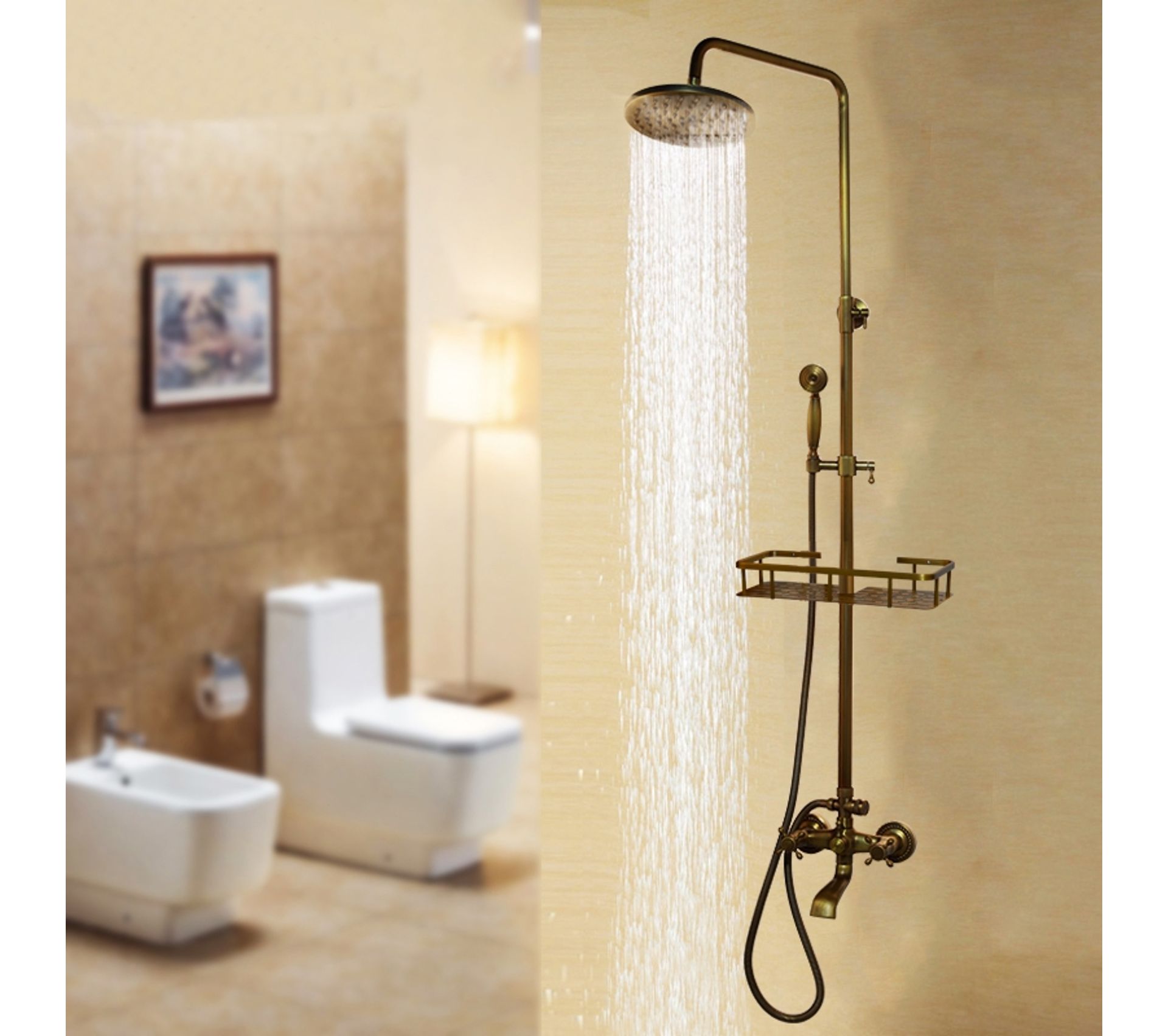 Colonne De Douche En Laiton Antique 360° Colonne de douche BUT