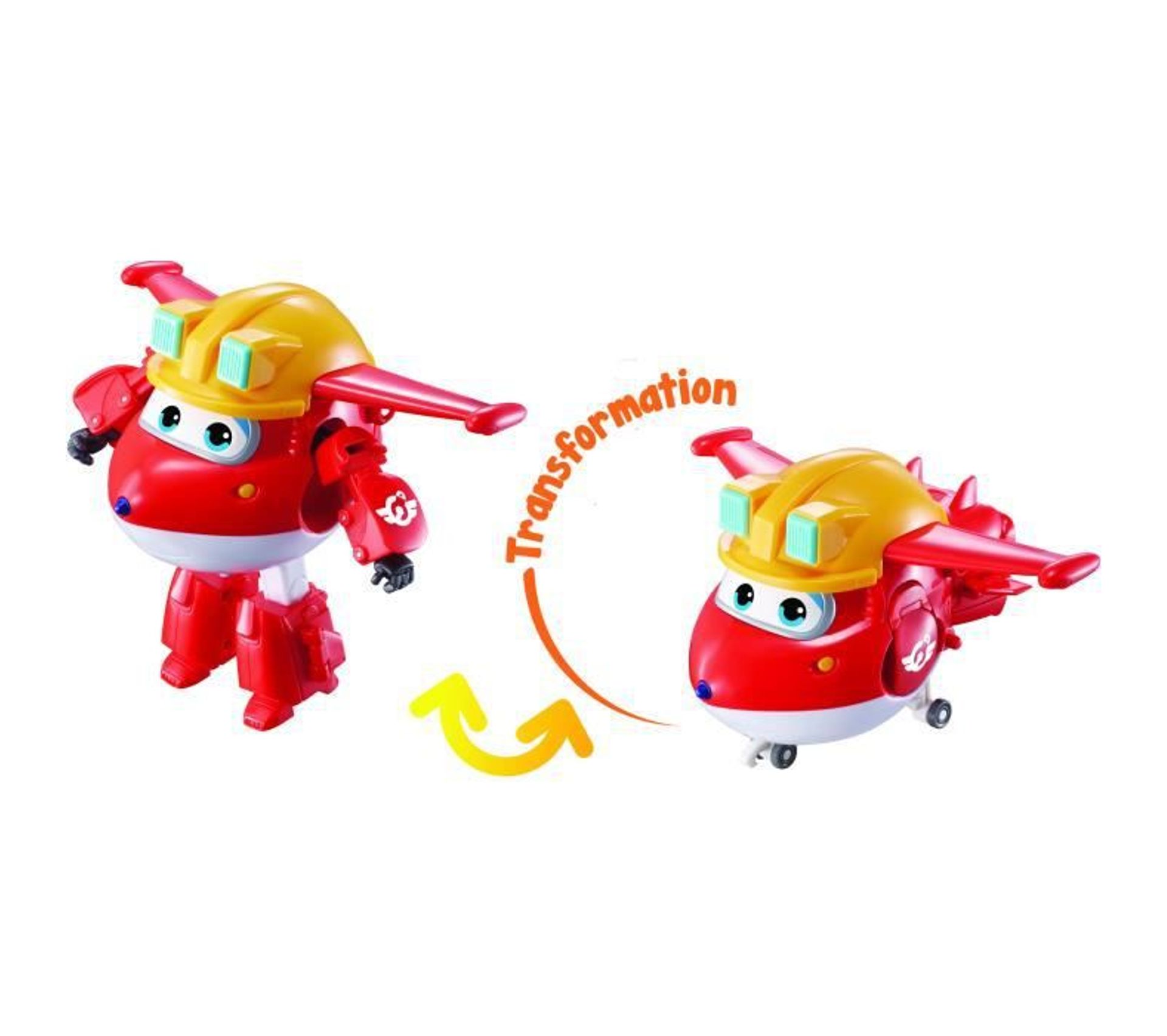 Super Wings Transforming Jett Construction Avion Jouet