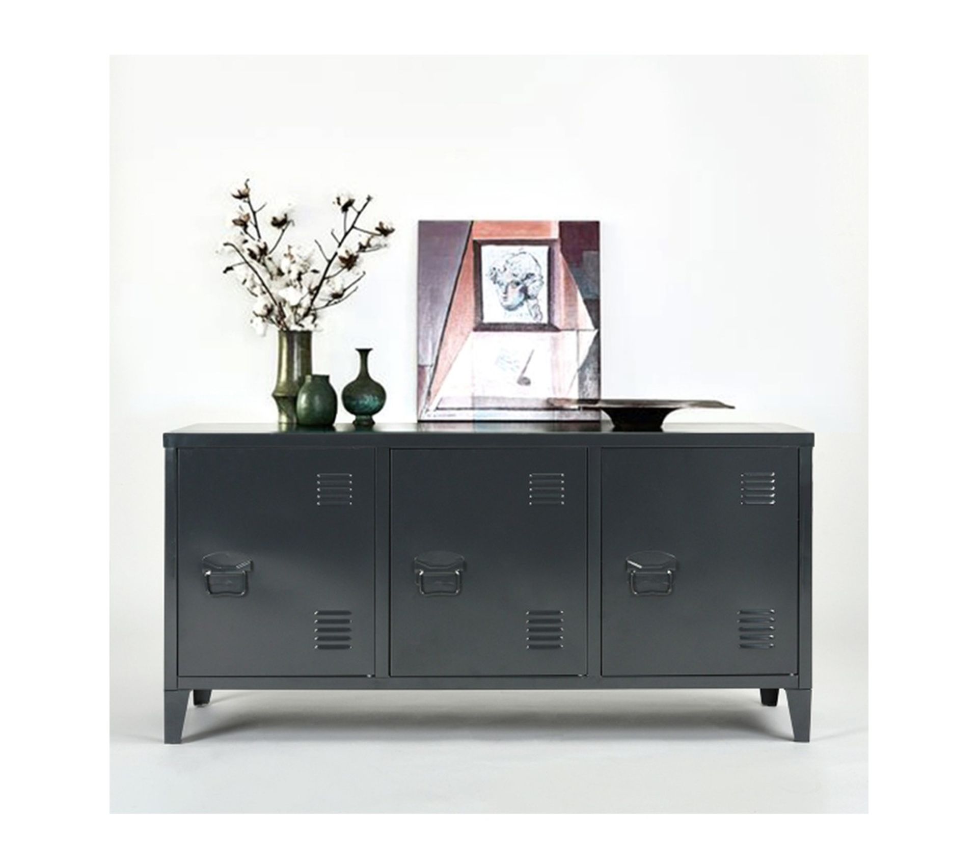 Armoire Basse En Métal 3 Portes Buffet BUT