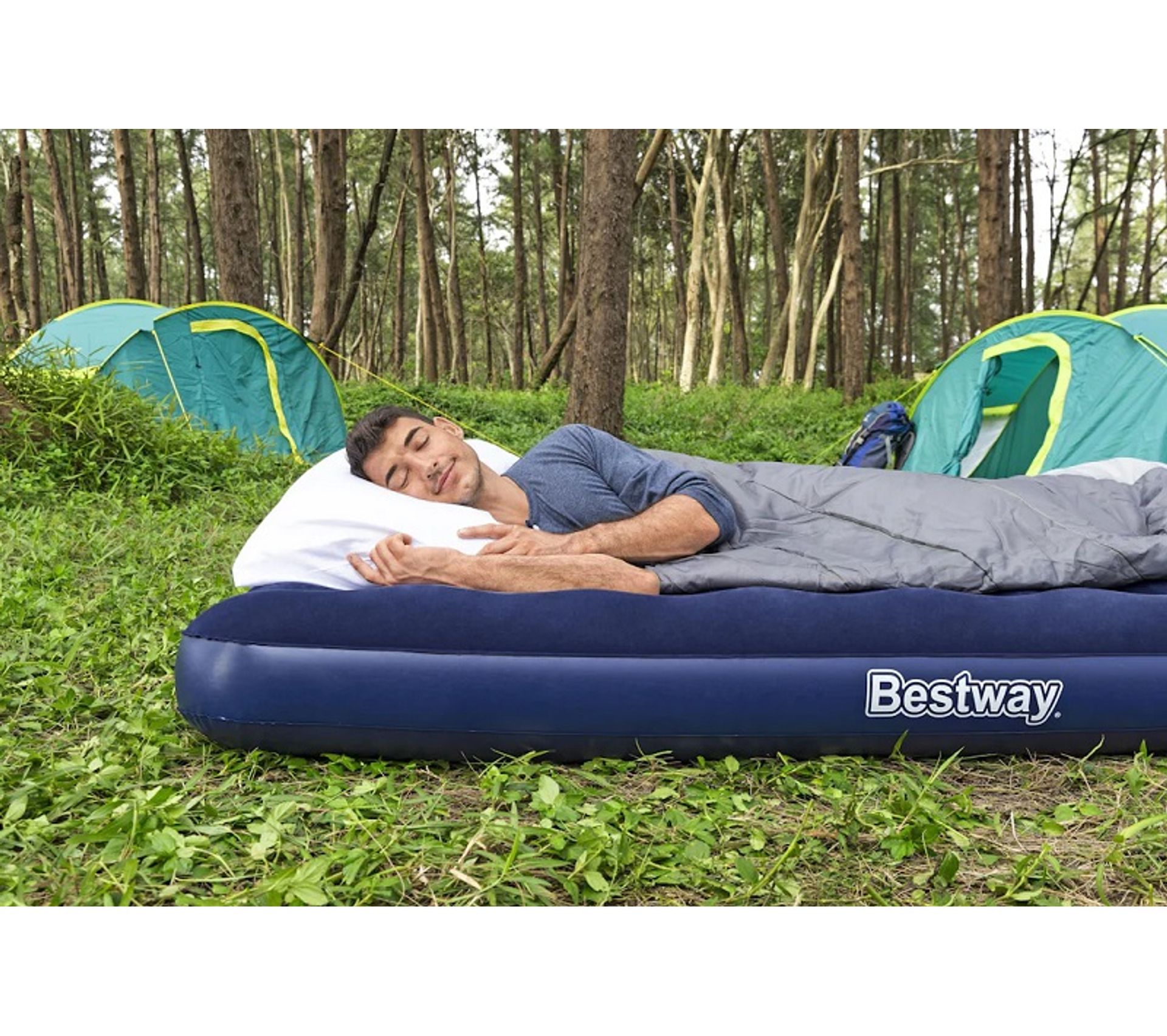 Matelas Gonflables 2 Personnes XL Floqué 201 x 152 cm Matelas gonflable BUT