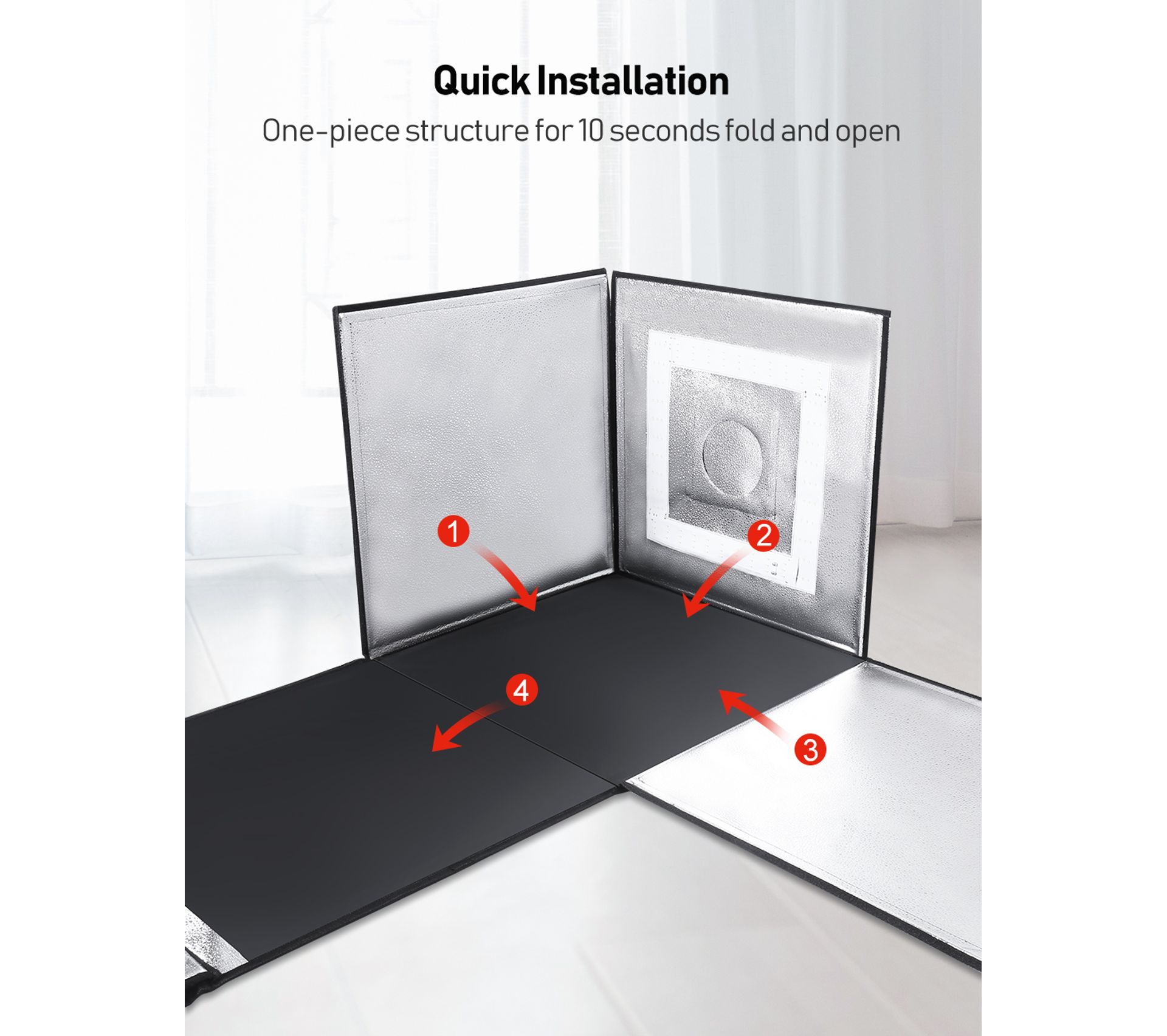 Boîte À Lumière Pliable Esddi Pkld550 Softbox 20"x20" X20"/ 50x50x50