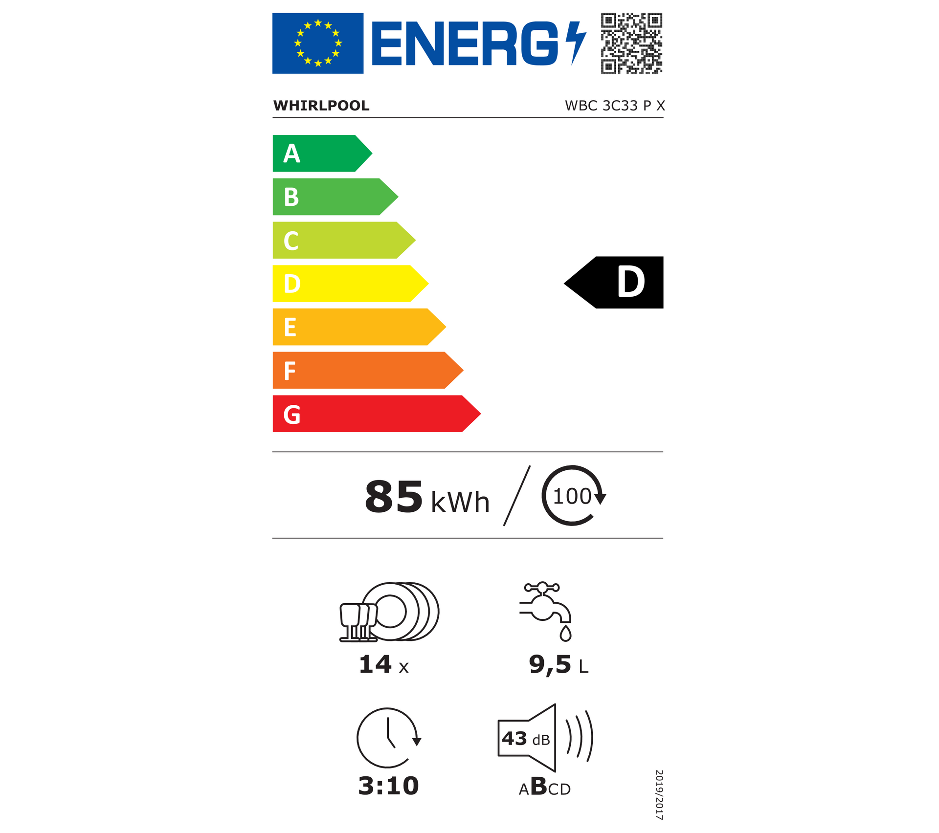 Lave-vaisselle 14 Couverts 43dB - Cuve Inox Et Moteur à Induction - Silencieux Et Performant