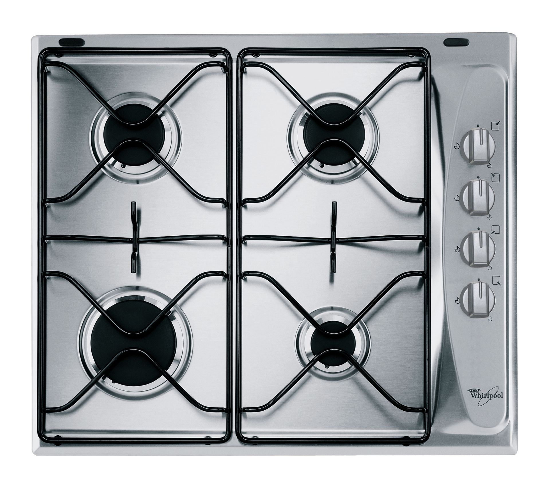 Plaque De Cuisson Gaz 4 Feux Encastrable 59 Cm - Inox - Puissance Totale 5750 W - Allumage Automatique Pile - Gaz Naturel/propane