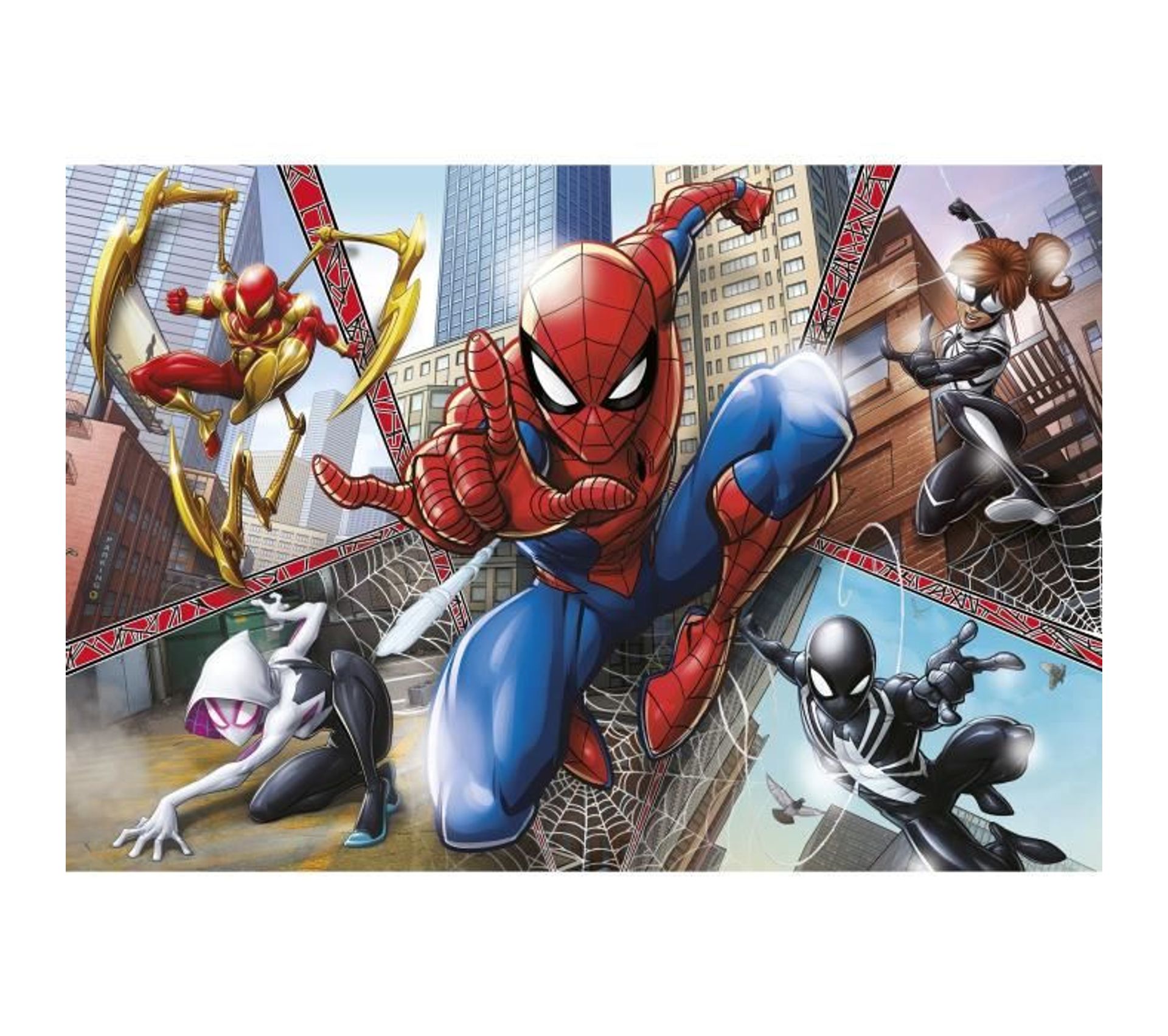 Puzzle Maxi 104 Pieces 68 X 48 Cm Spider Man Jeux Jouets BUT
