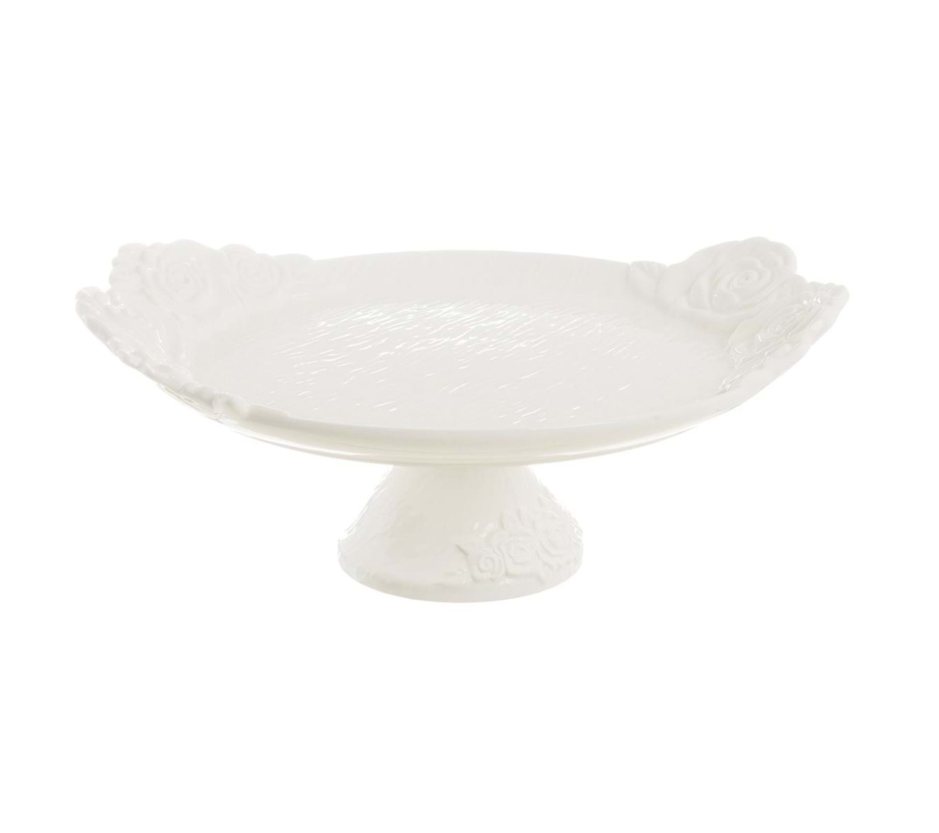 Présentoir à Gâteaux Champignon Céramique 22,9cm - Assiette Décorative Pois