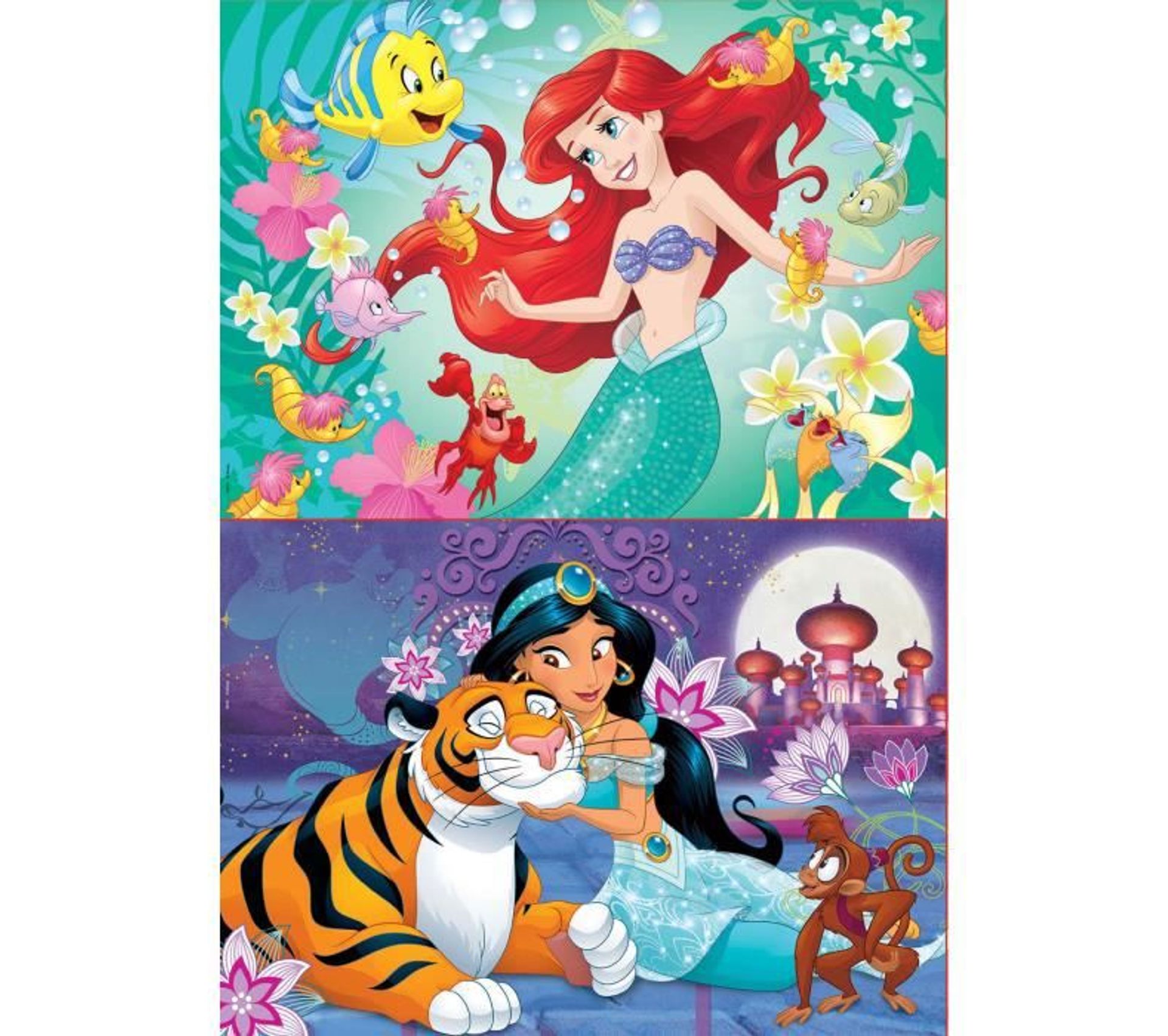 Puzzle 2x48 Disney Princesses Ariel + Jasmine Puzzle BUT