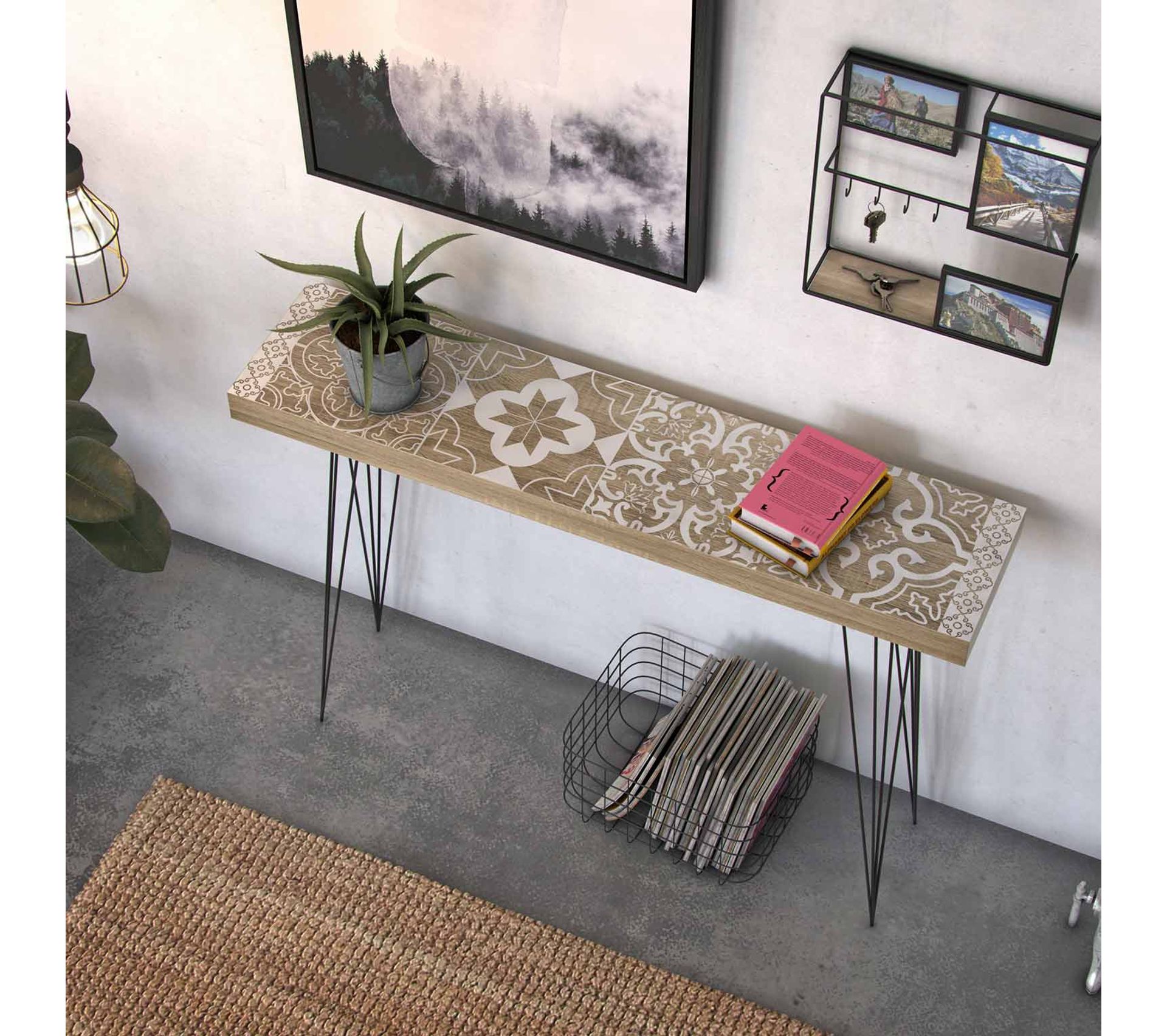 Versa Berlin Meuble D'Entrée Étroit, Table Console